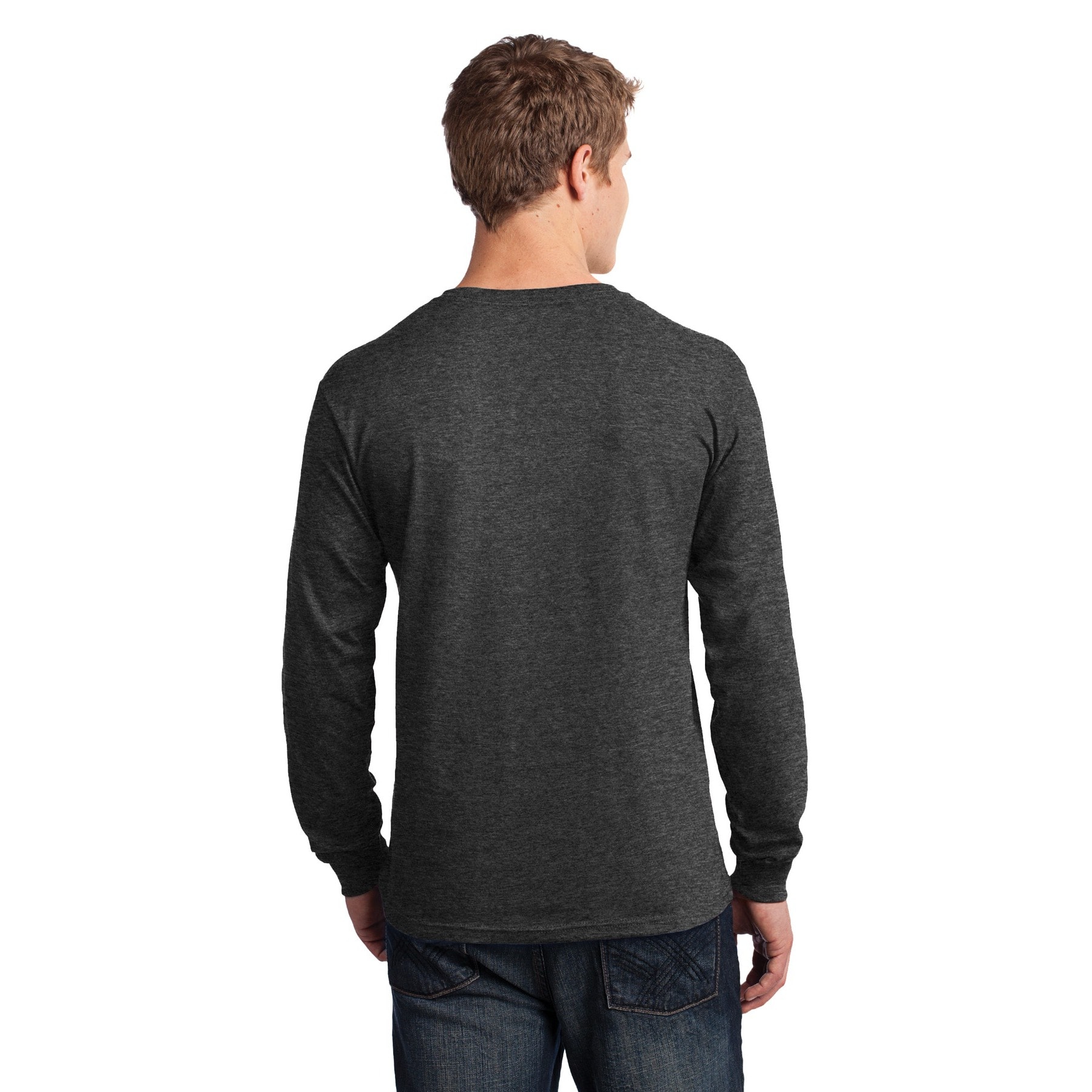 Port & Company® Core Cotton Long Sleeve Crew Neck T-Shirt
