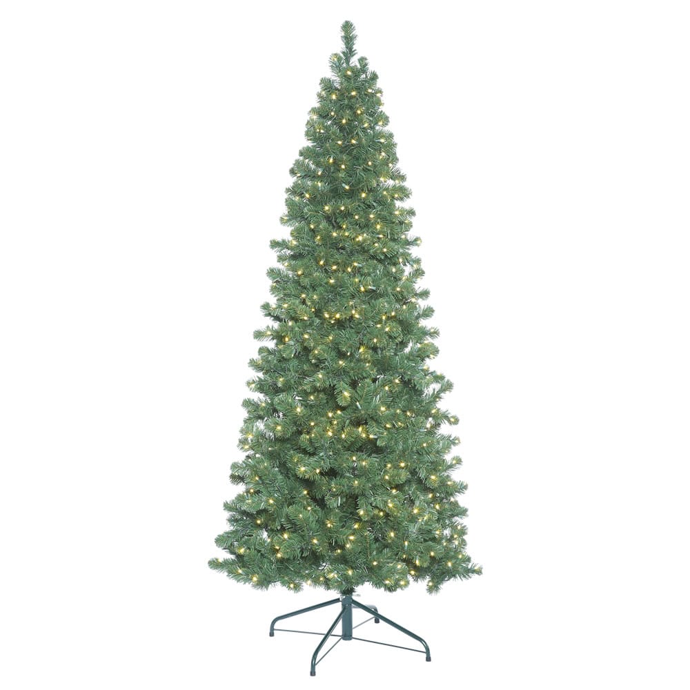 6.5ft. Pre-Lit Oregon Fir Artificial Christmas Tree, Warm White LED Lights