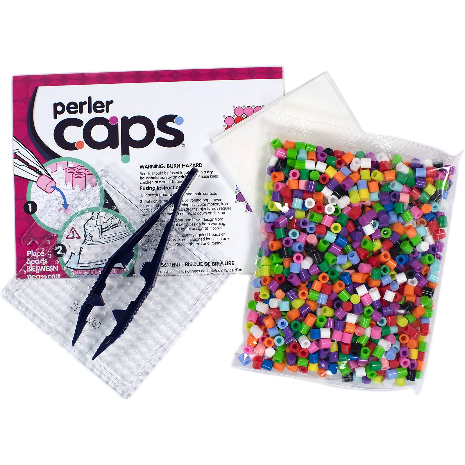 12 Pack: Perler Caps&#x2122; Turtle Starter Kit
