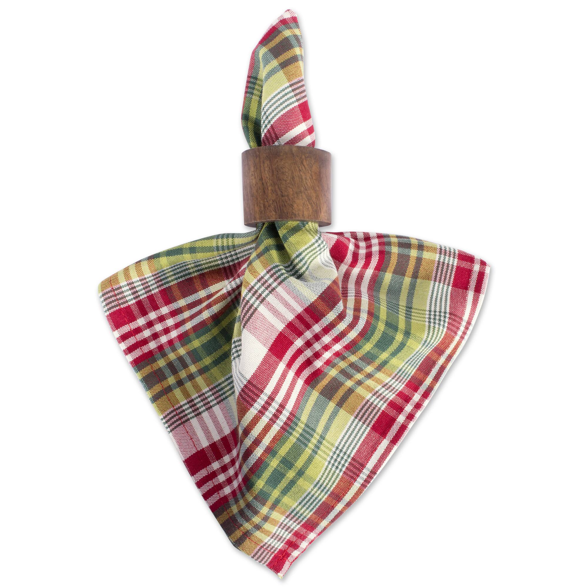 DII® Holly Jolly Plaid Napkin Set, 6ct.