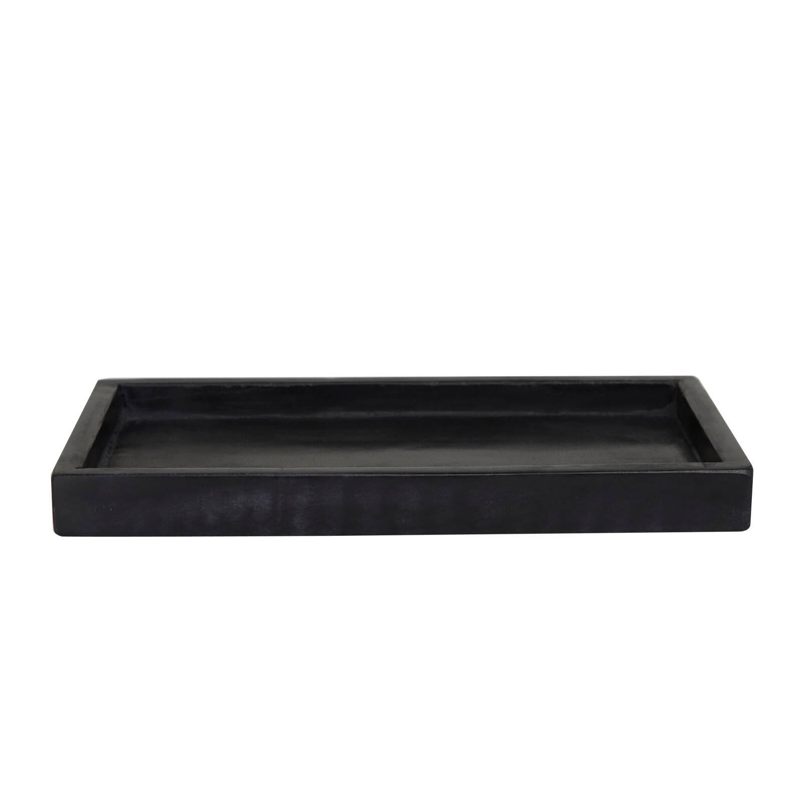CosmoLiving by Cosmopolitan Black Marble Tray Set