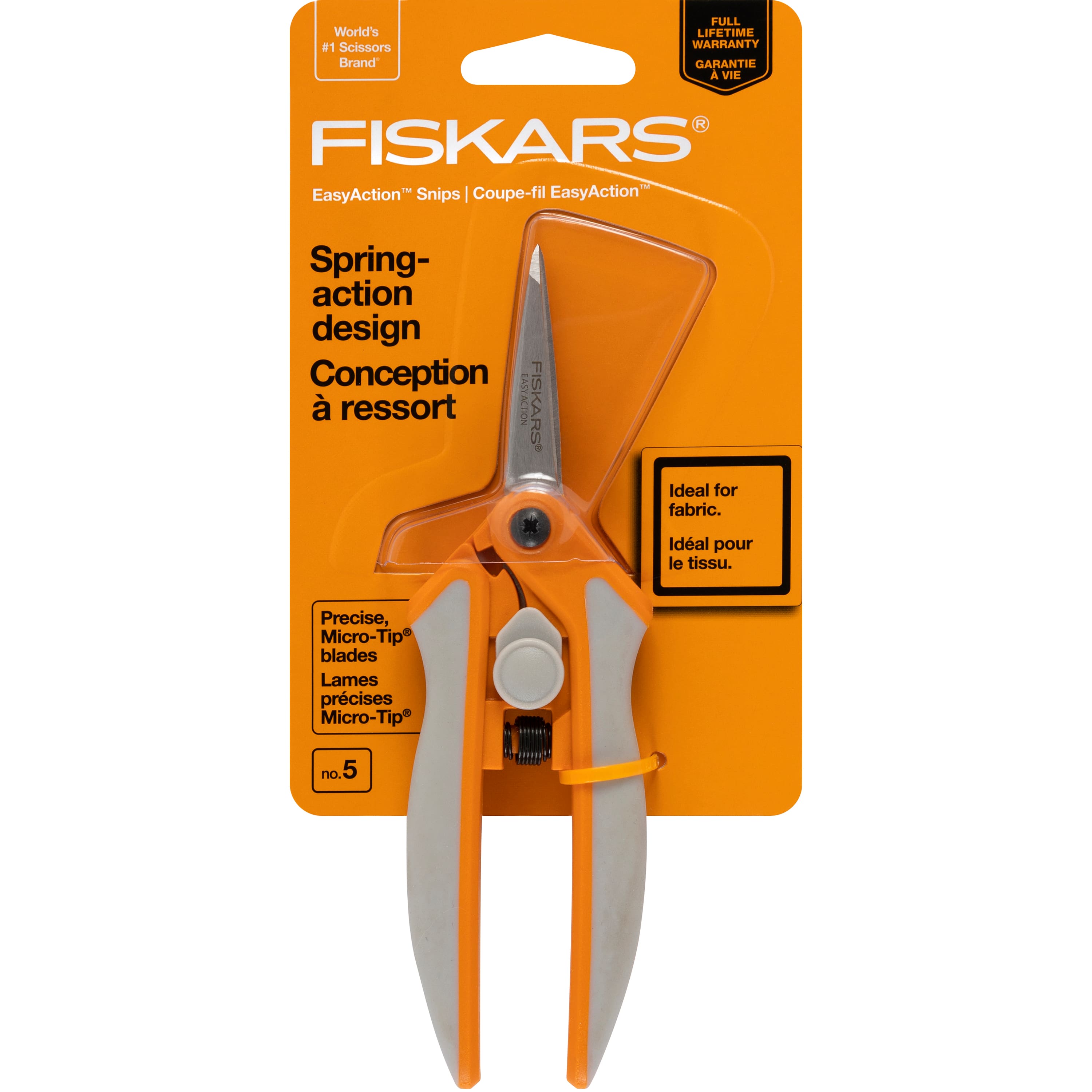 Fiskars Softgrip Micro-Tip Scissors 5, Multipack of 6 