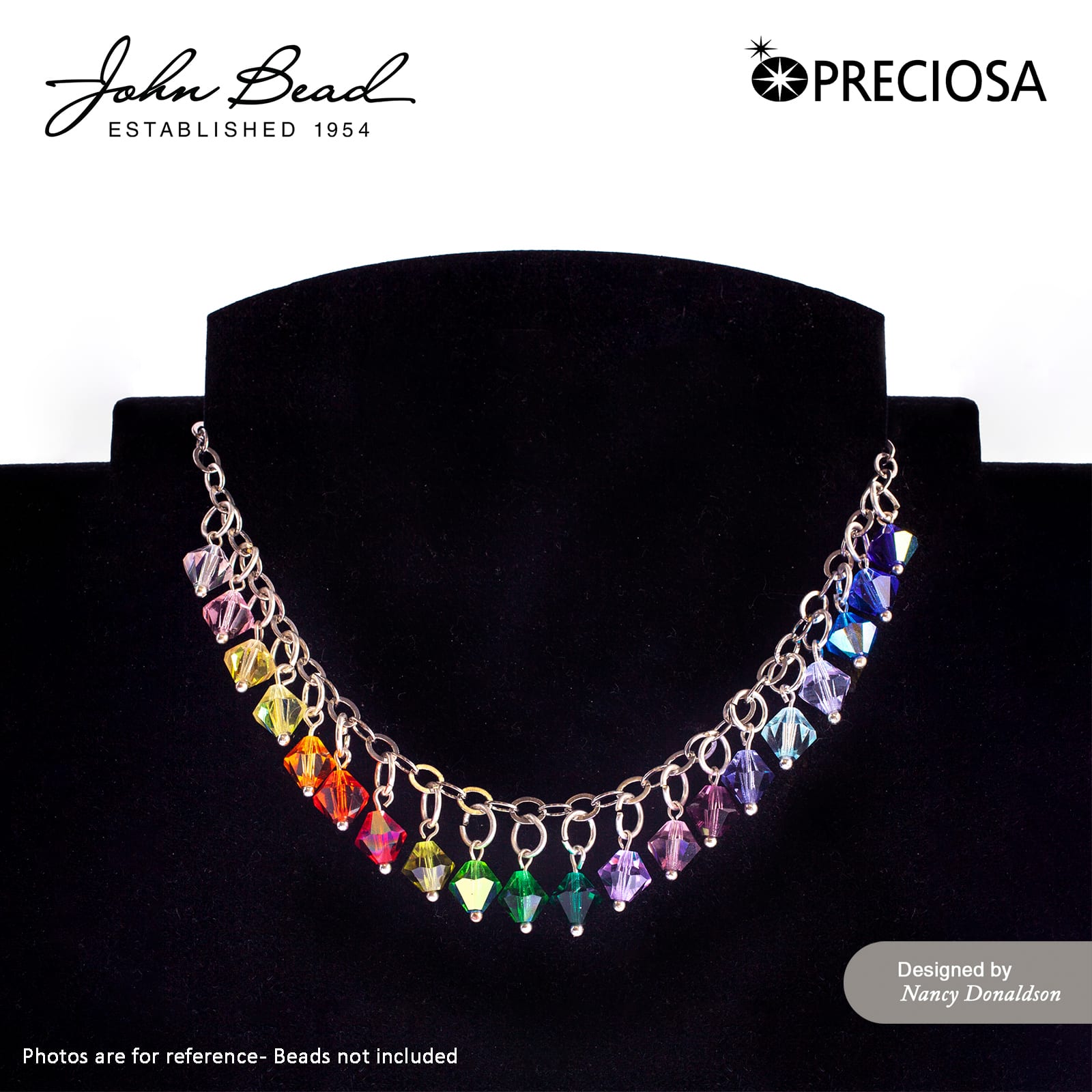 John Bead Preciosa 6mm Czech Crystal Rondelle Beads, 36ct.