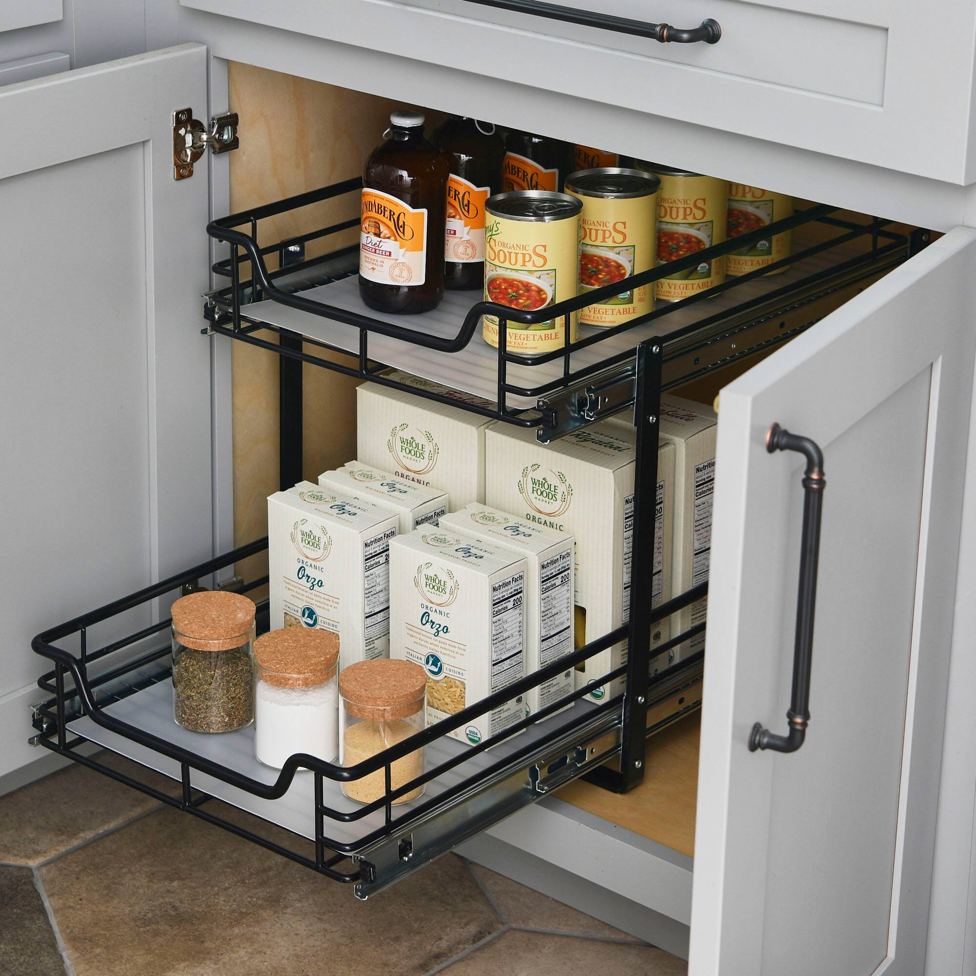 Household Essentials Glidez 2-Tier Cabinet Organizer