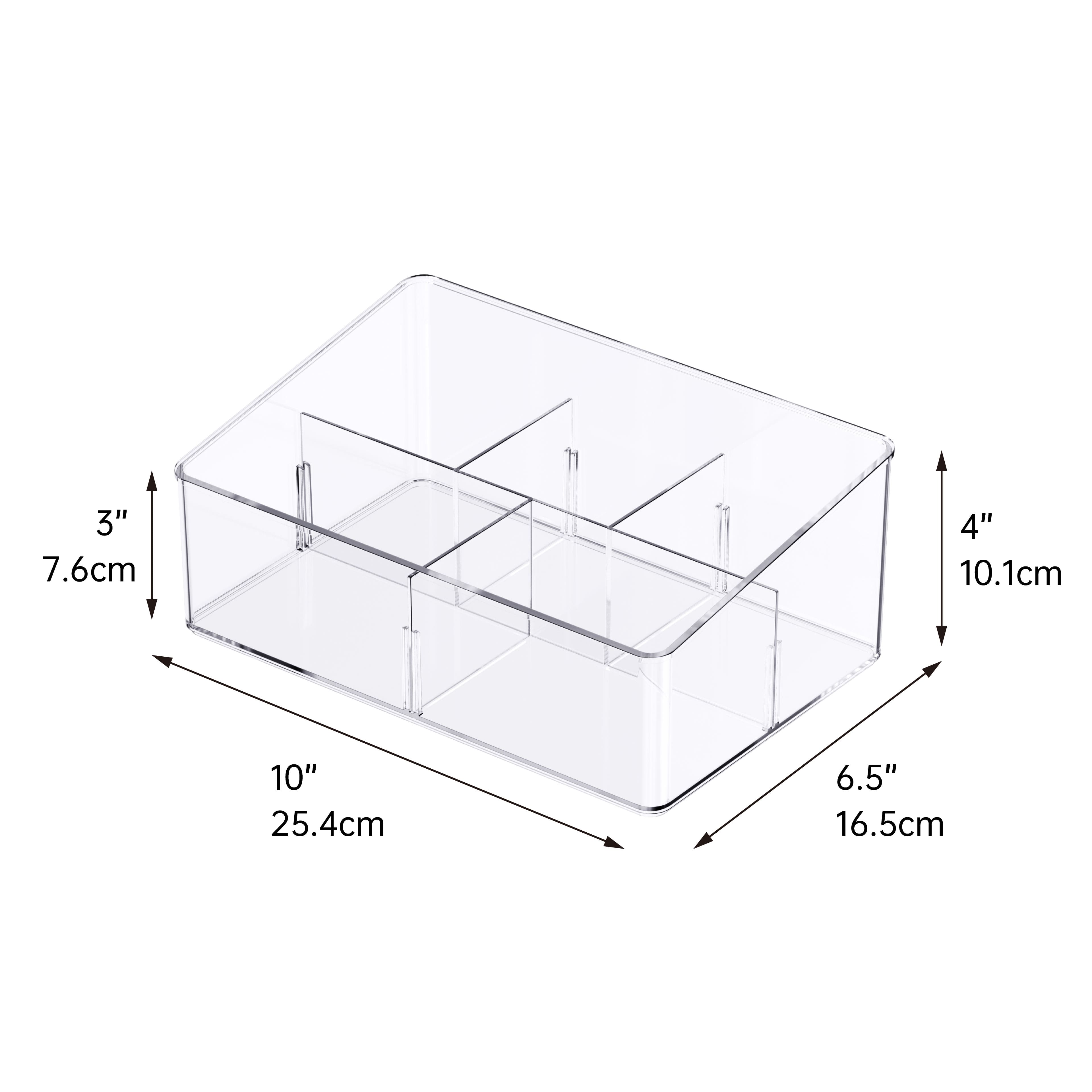 Small Clear Stacking Plastic Desktop Organizer by Simply Tidy&#xAE;