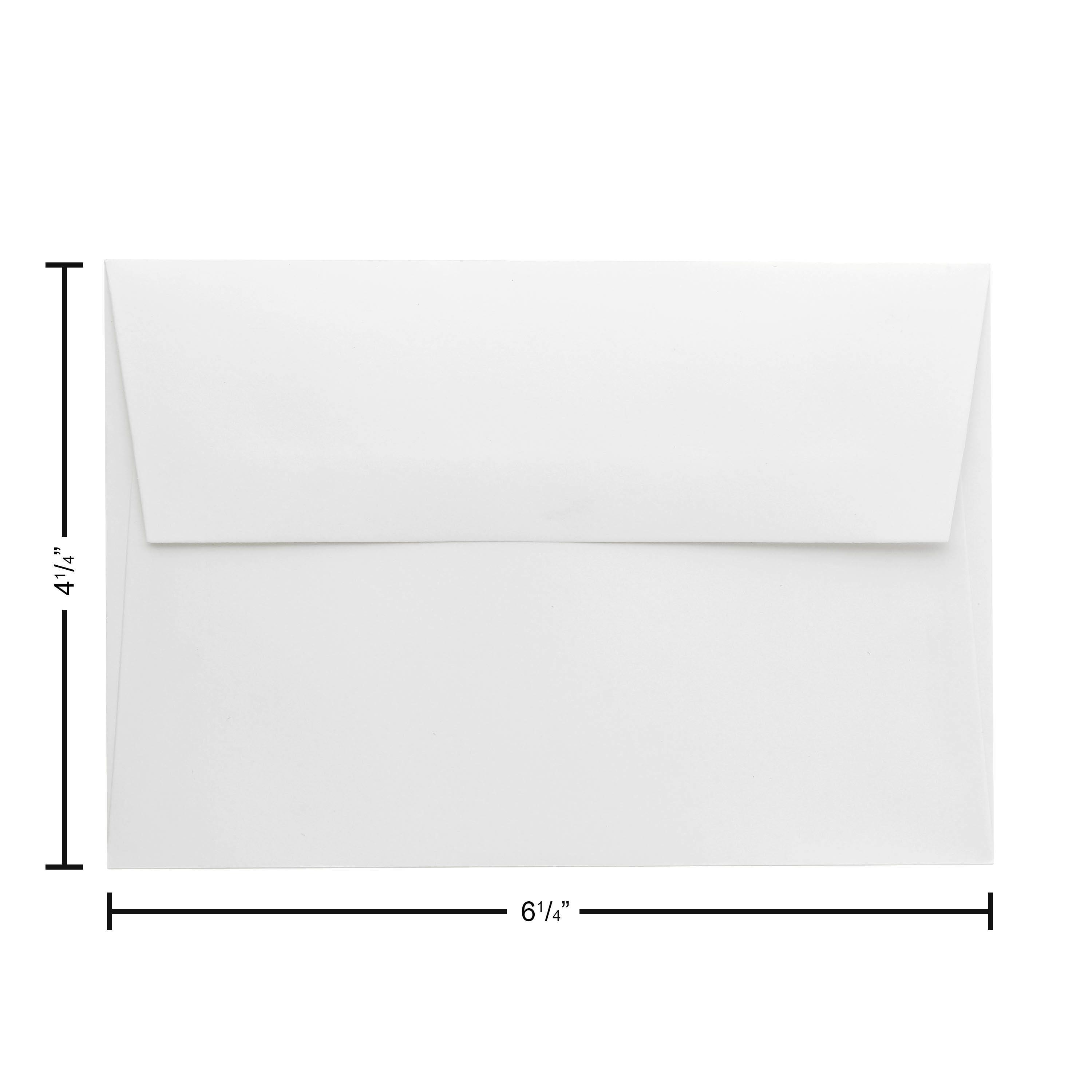 PA Paper&#x2122; Accents 4.25&#x22; x 6.25&#x22; White Envelopes, 50ct.