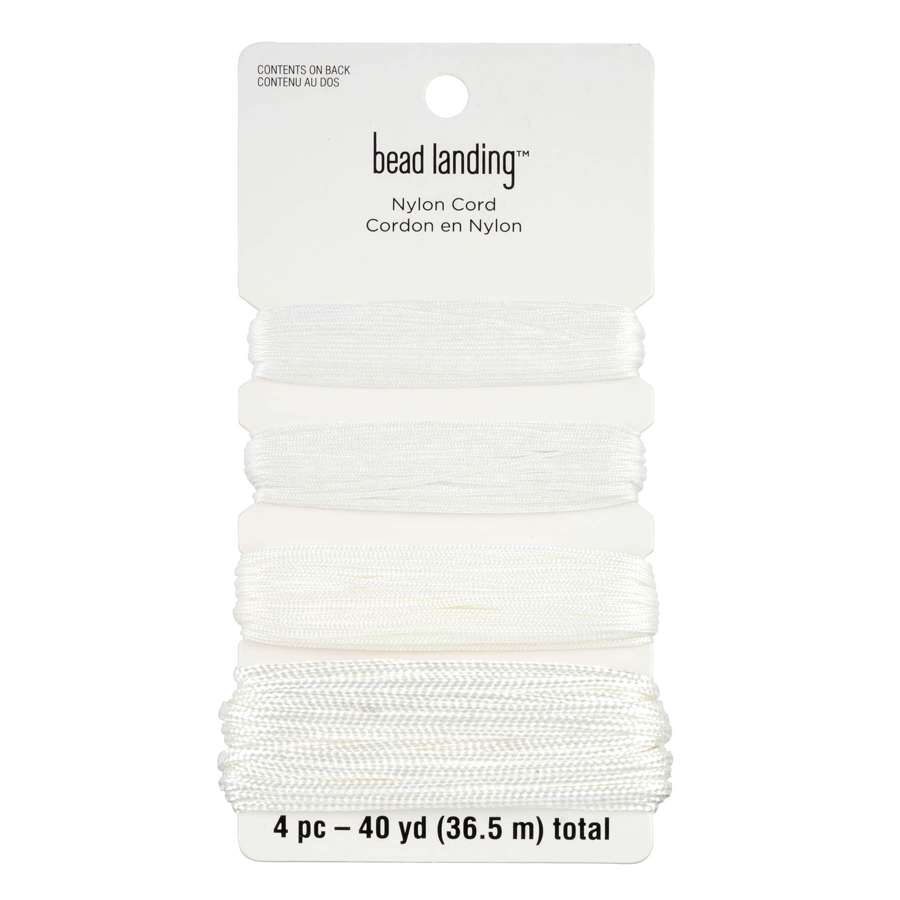 12 Pack: White Nylon Cord Assortment by Bead Landing™