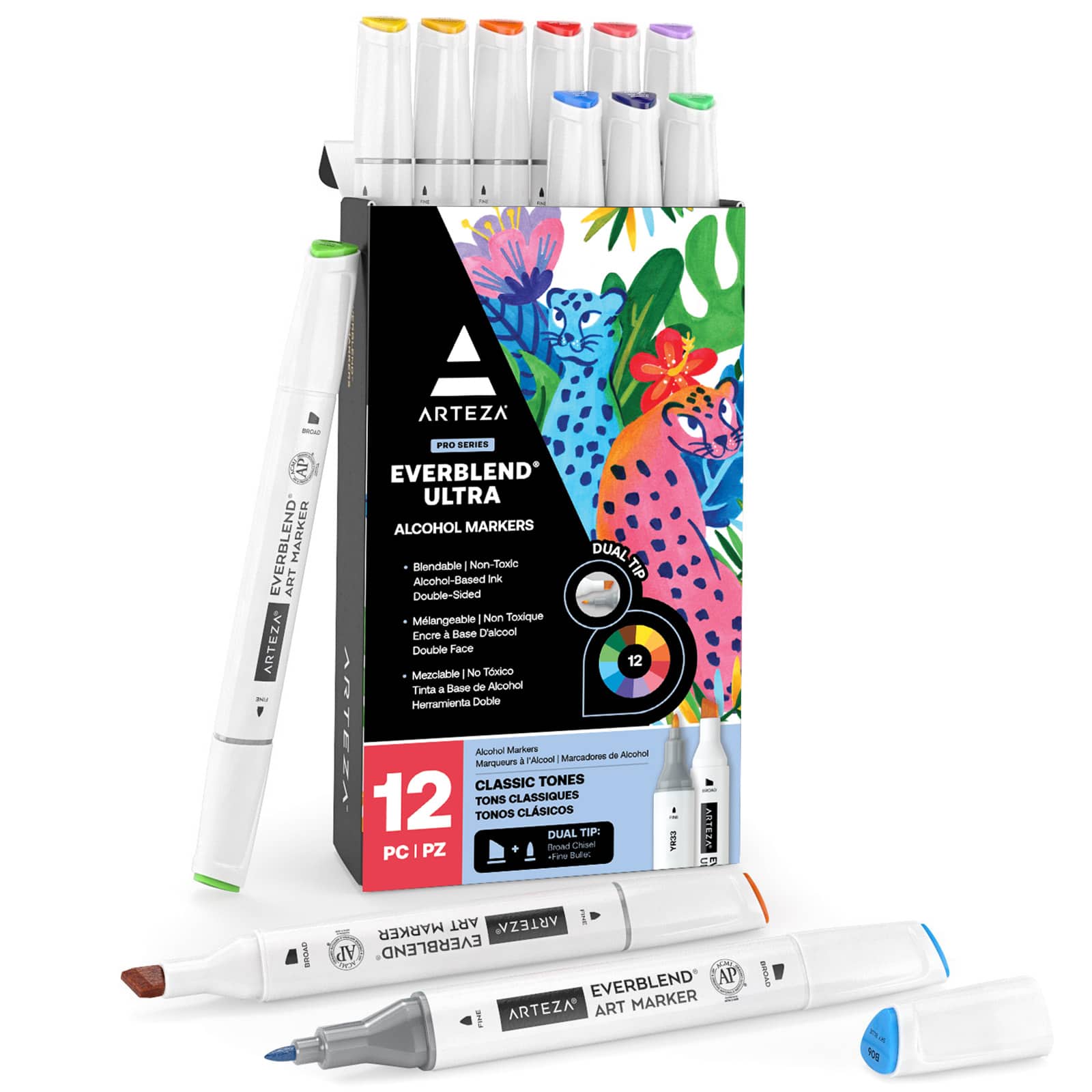 Arteza® EverBlend® Ultra Classic Tones Dual Tip Alcohol Marker Set