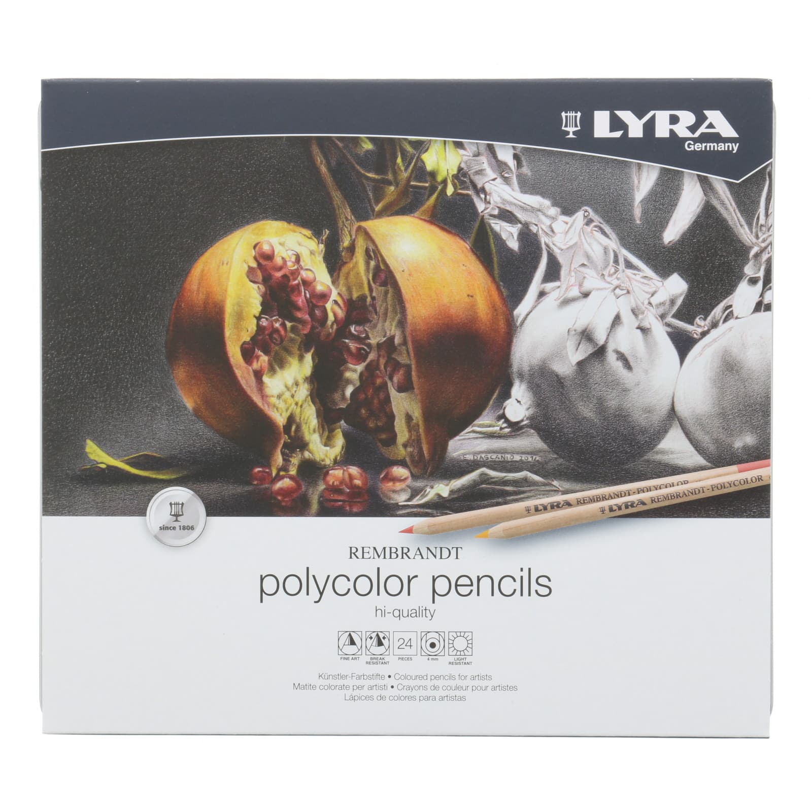 Lyra Rembrandt Polycolor Colored Pencil 24 Color Set