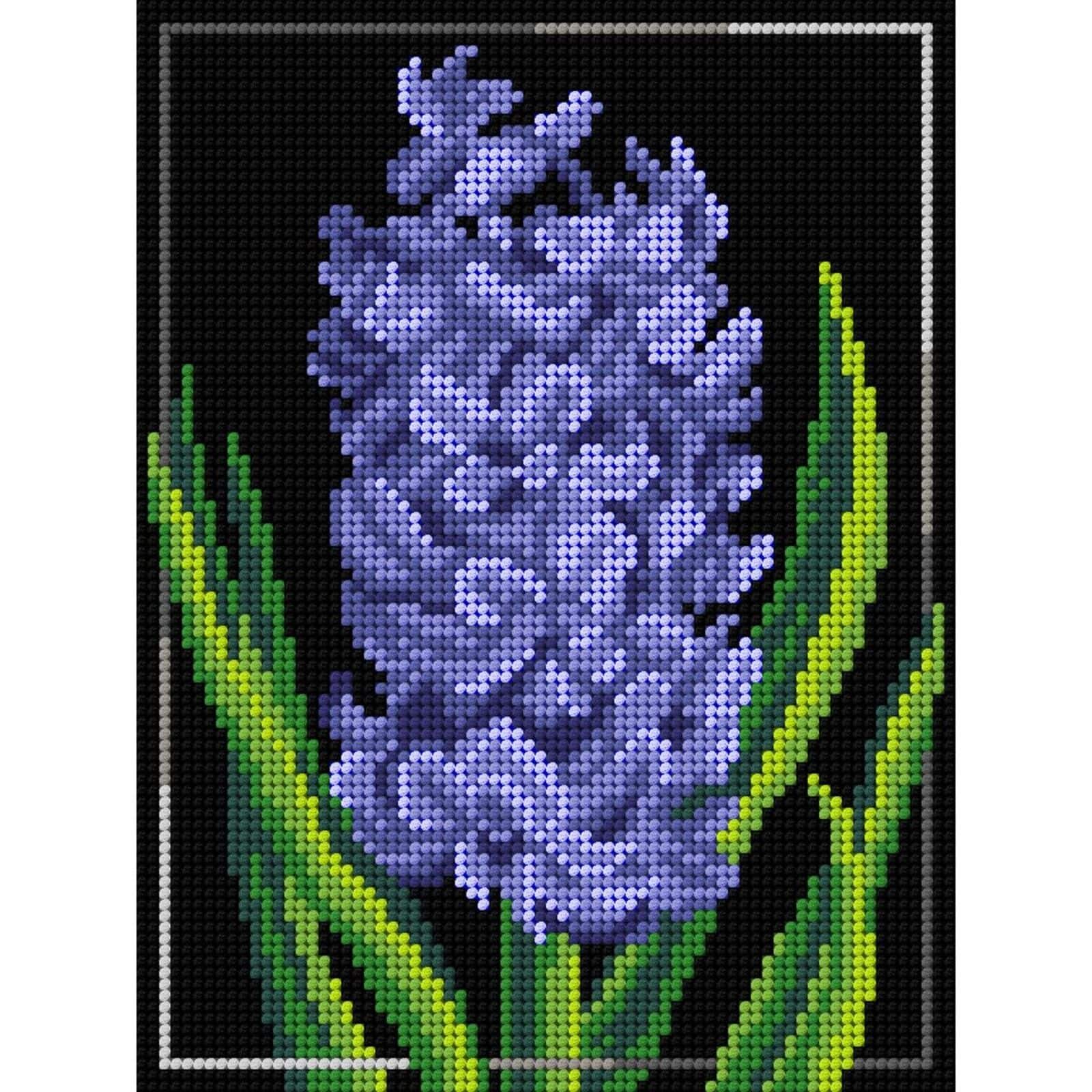 Orchidea Needlepoint Canvas For Halfstitch Without Yarn Hyacinth - Printed Tapestry Canvas