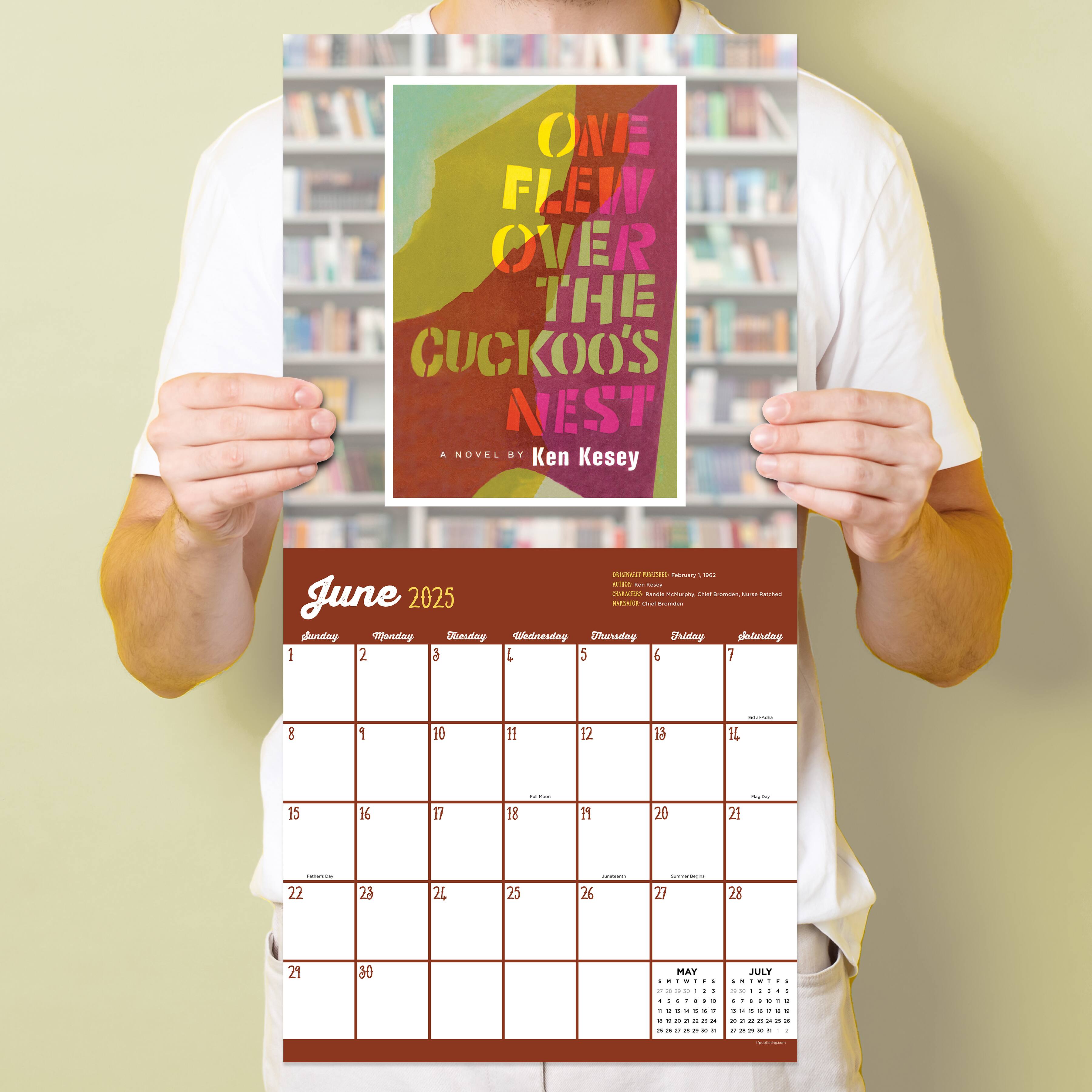 TF Publishing 2025 Banned Book Club Wall Calendar