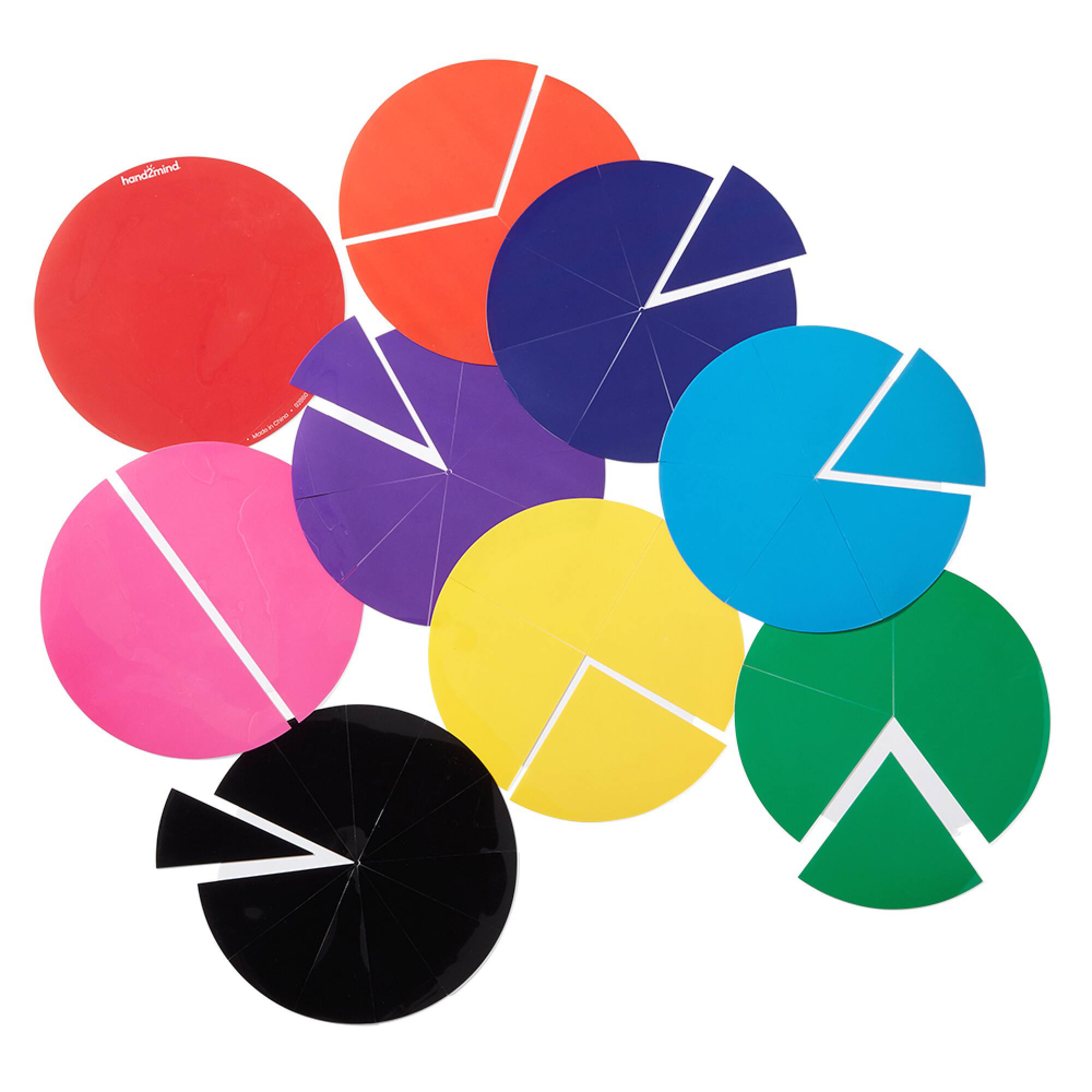Hand2mind® Rainbow Fractions® Circles Demonstration Clings
