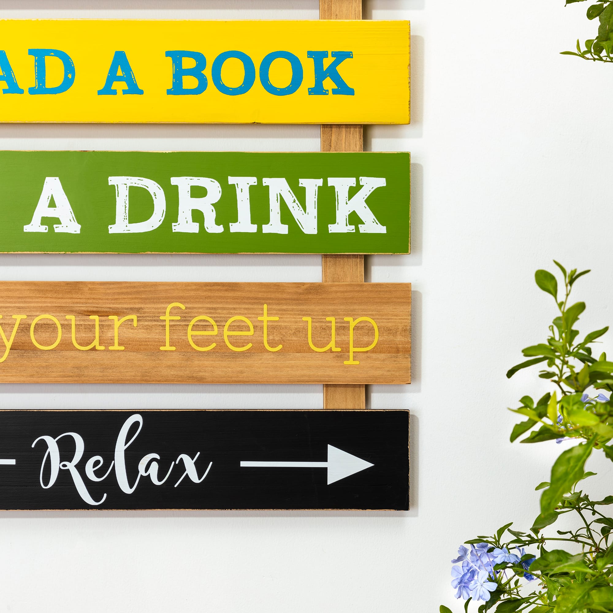 Glitzhome® 36" Rustic Wooden Porch Rules Sign