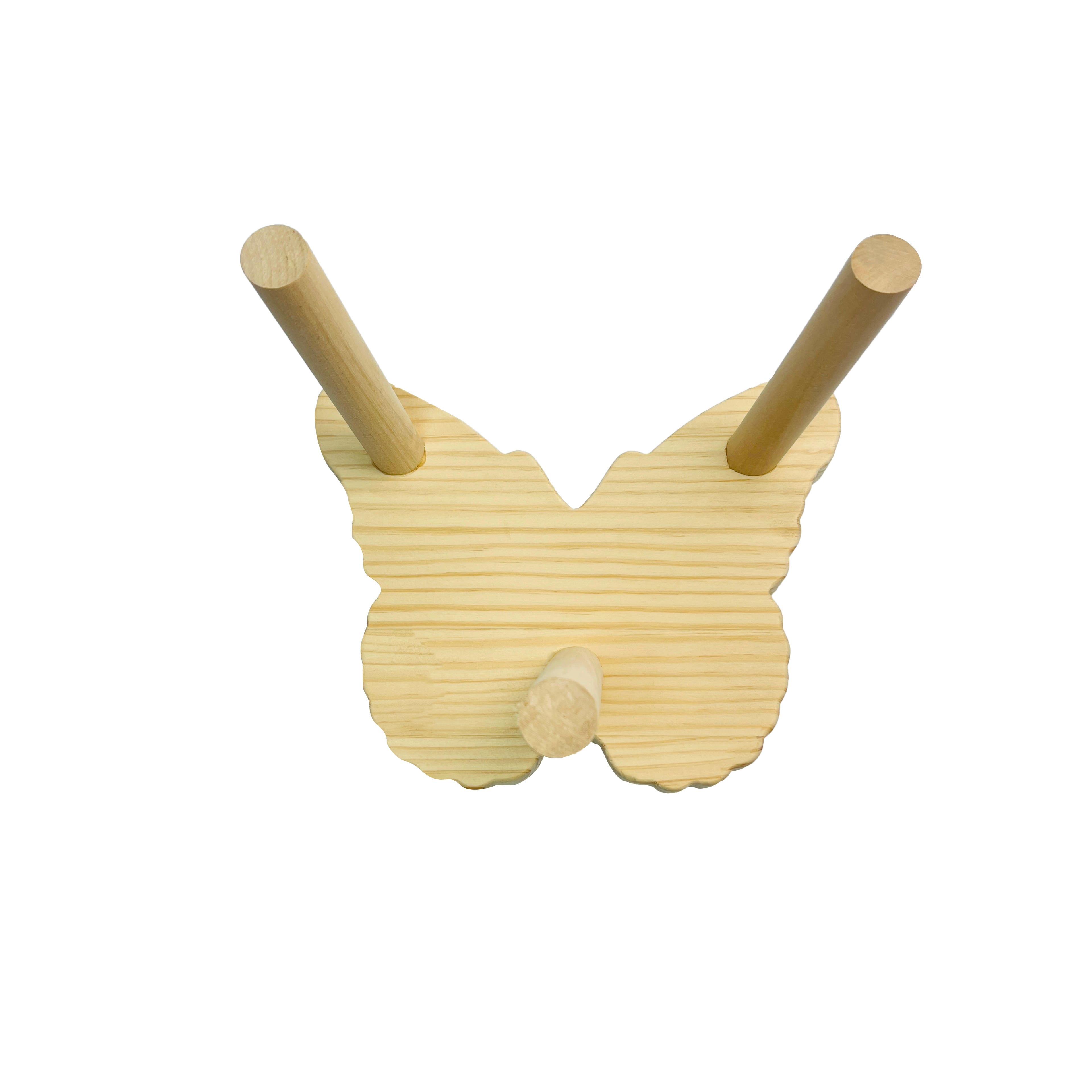 9&#x22; Unfinished Wood Butterfly Planter Stand by Make Market&#xAE;
