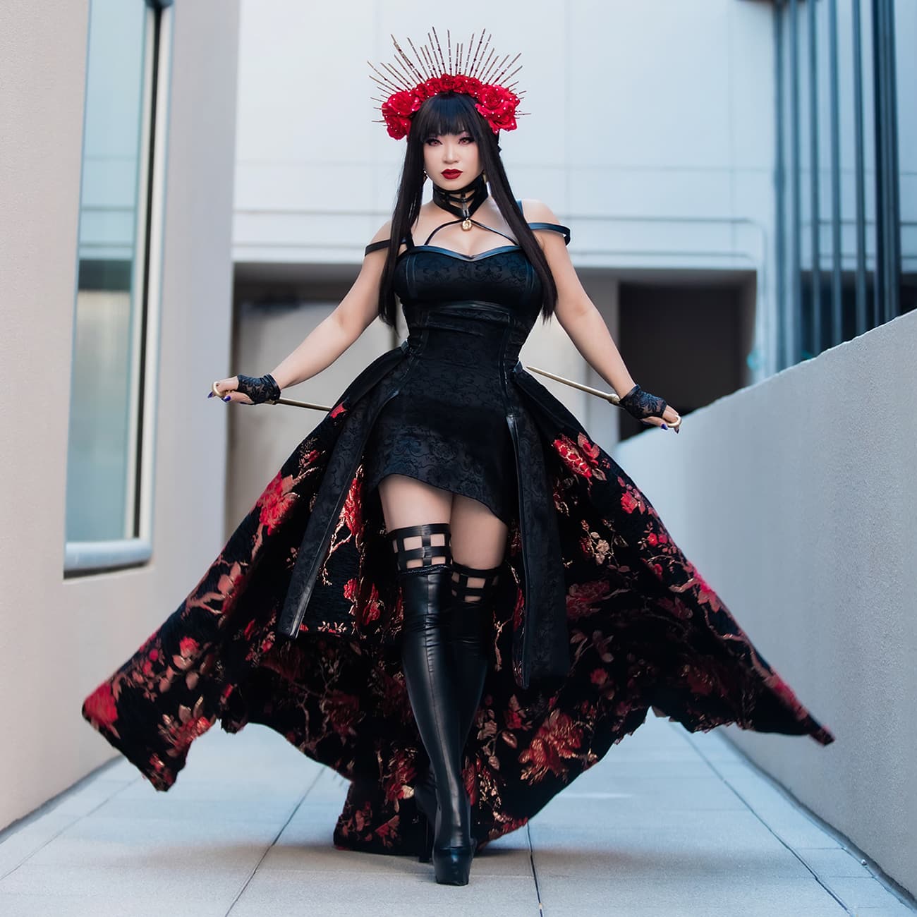 Cosplay by Yaya Han Black 4-Way Stretch Pleather Fabric