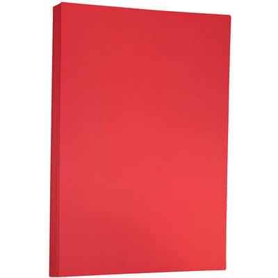 Jam Paper & Envelope Tabloid Cardstock, 11 x 17, 65lb Red, 50/Pack