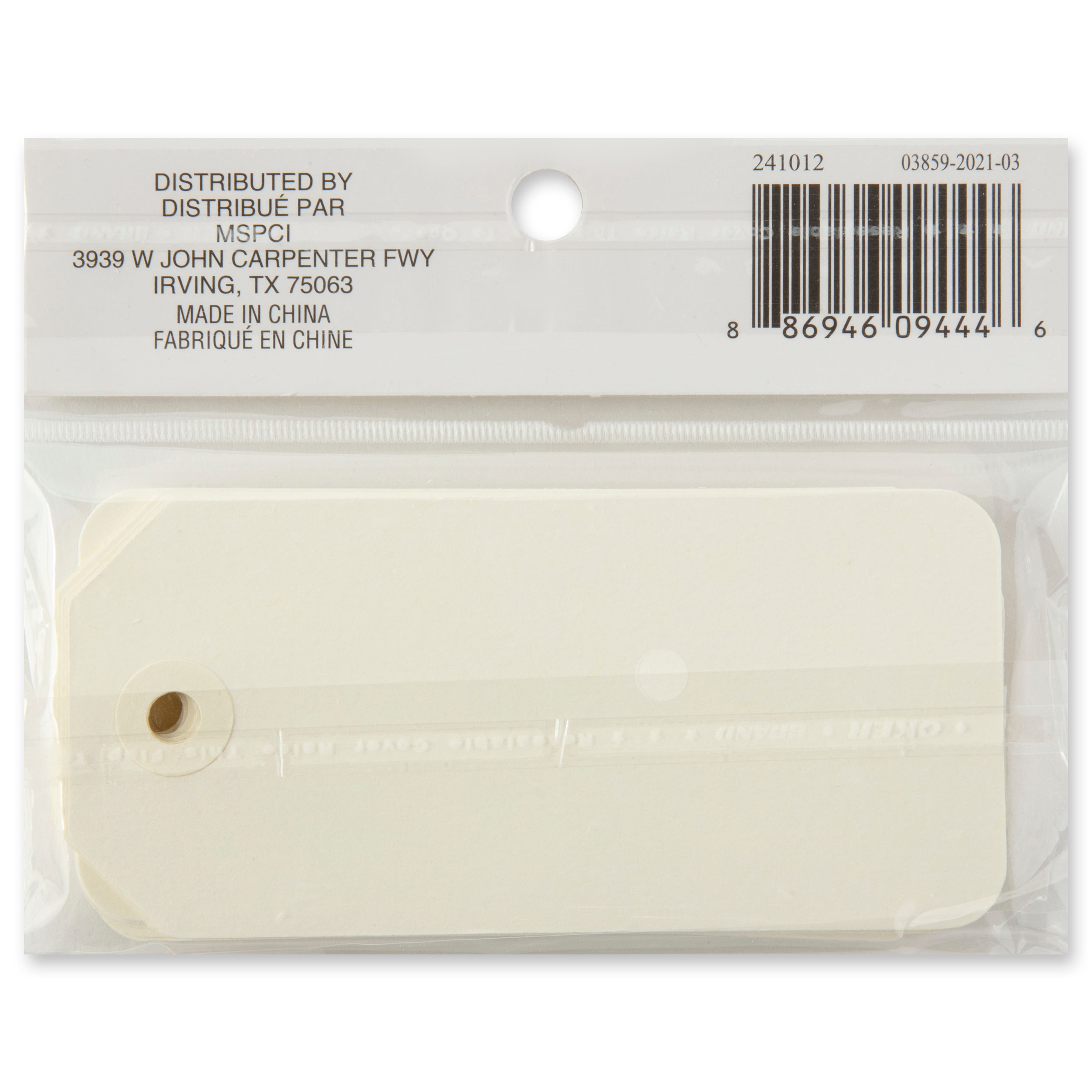 Medium Ivory Tags by Recollections&#x2122;