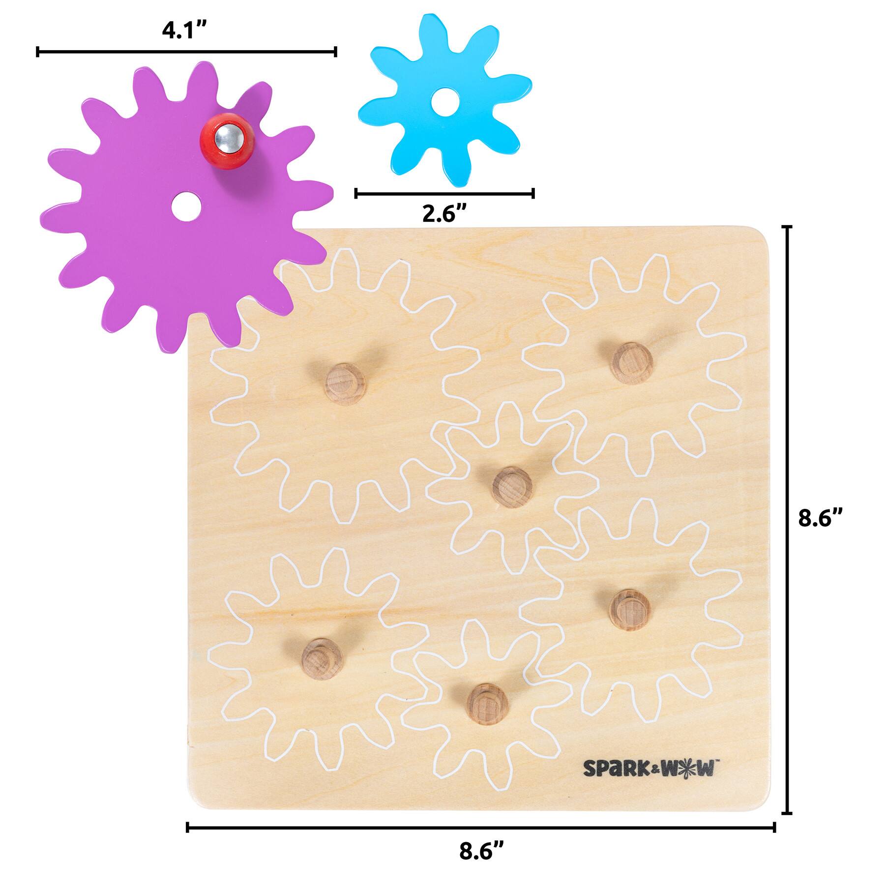 Spark & Wow™ Spinny Gears Wooden Puzzle Board Kit