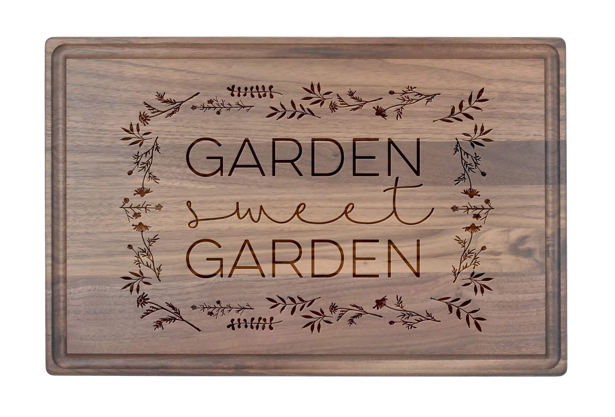 Garden Sweet Garden Walnut Cutting Board