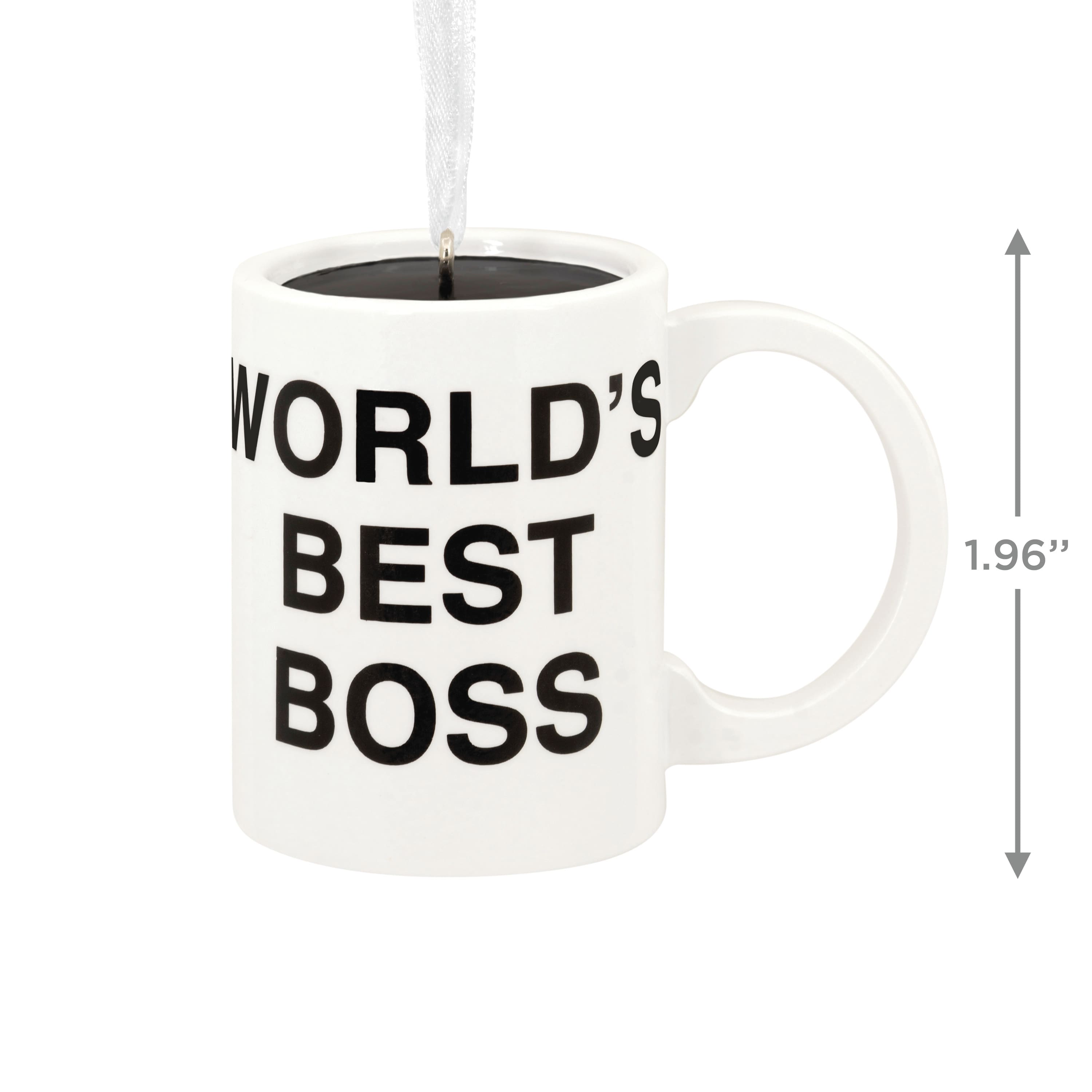 Hallmark 2.5&#x22; The Office World&#x27;s Best Boss Mug Ornament