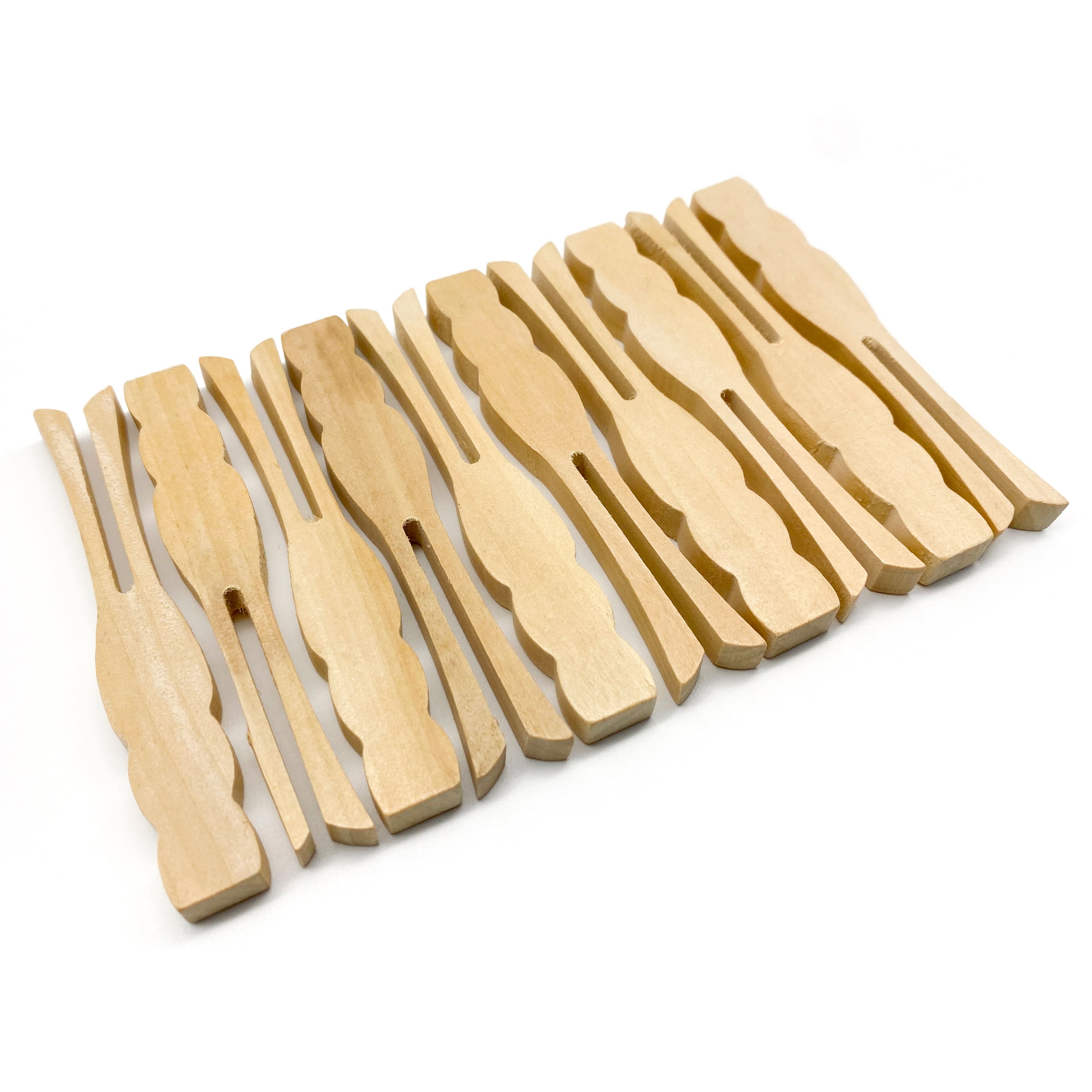 12 Packs: 10 ct. (120 total) Medium Vintage Clothespins by Recollections™