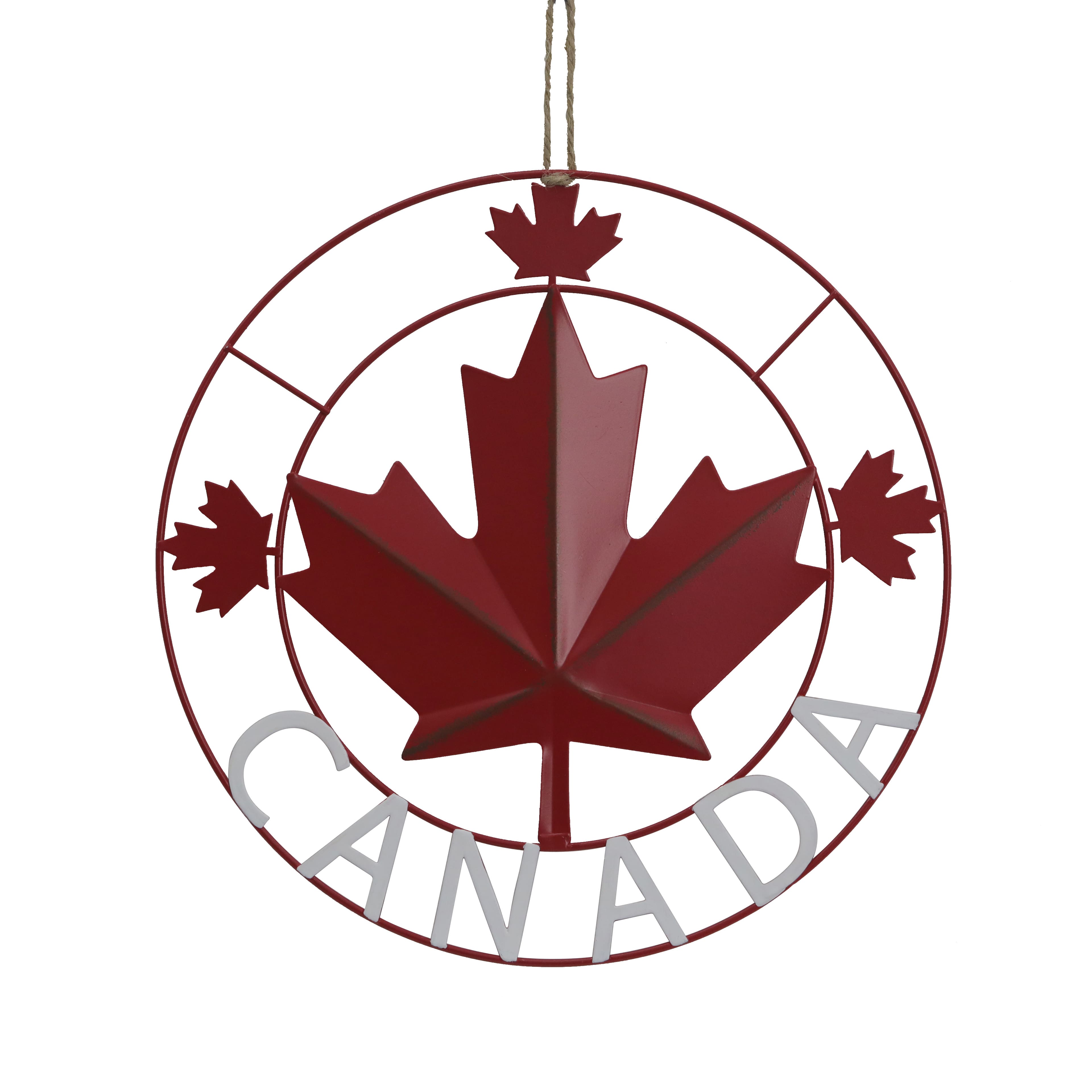 11&#x22; Red Canada Day Maple Leaf Wall Accent by Celebrate It&#x2122;