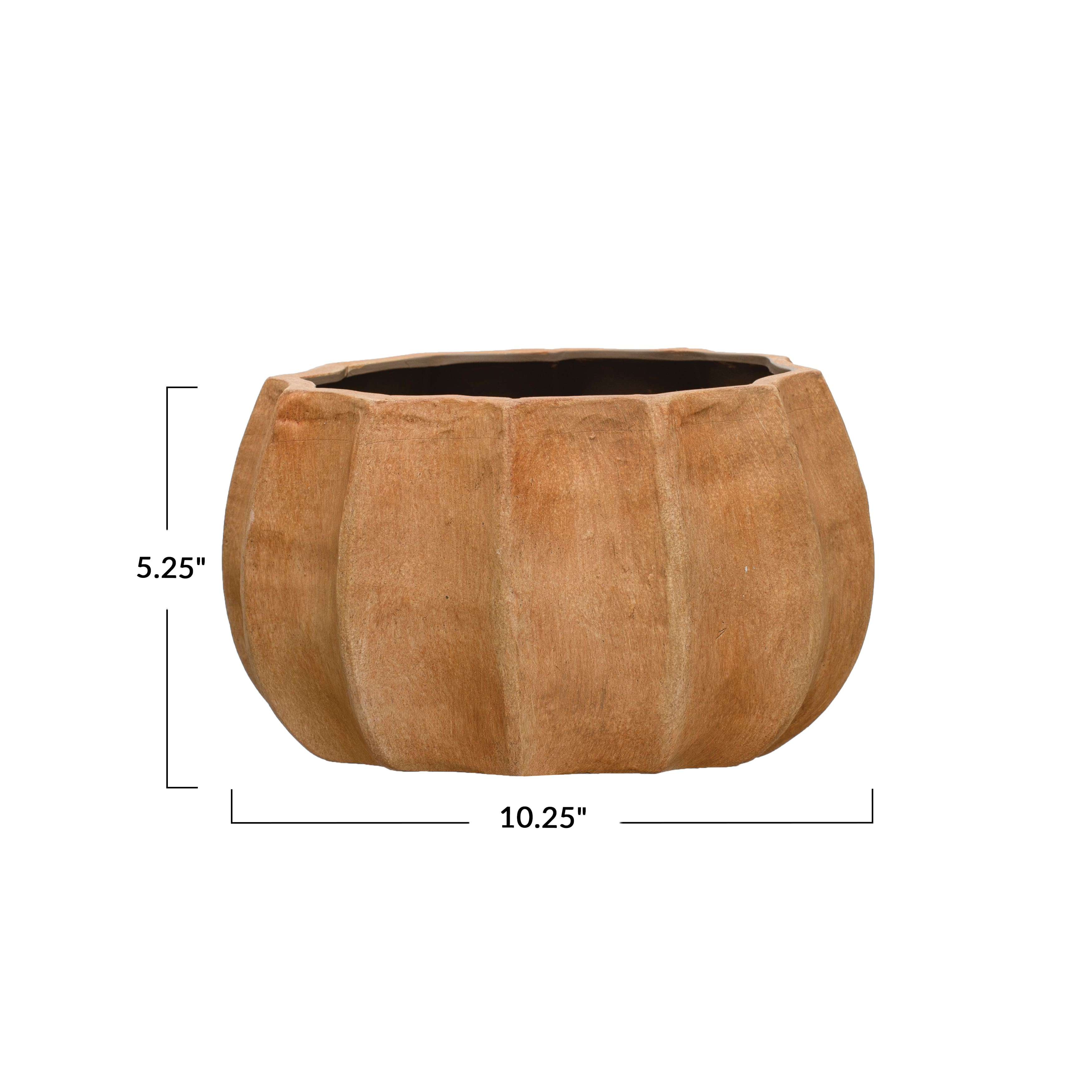 Hello Honey&#xAE; 10&#x22; Boho Fluted Terracotta Planter