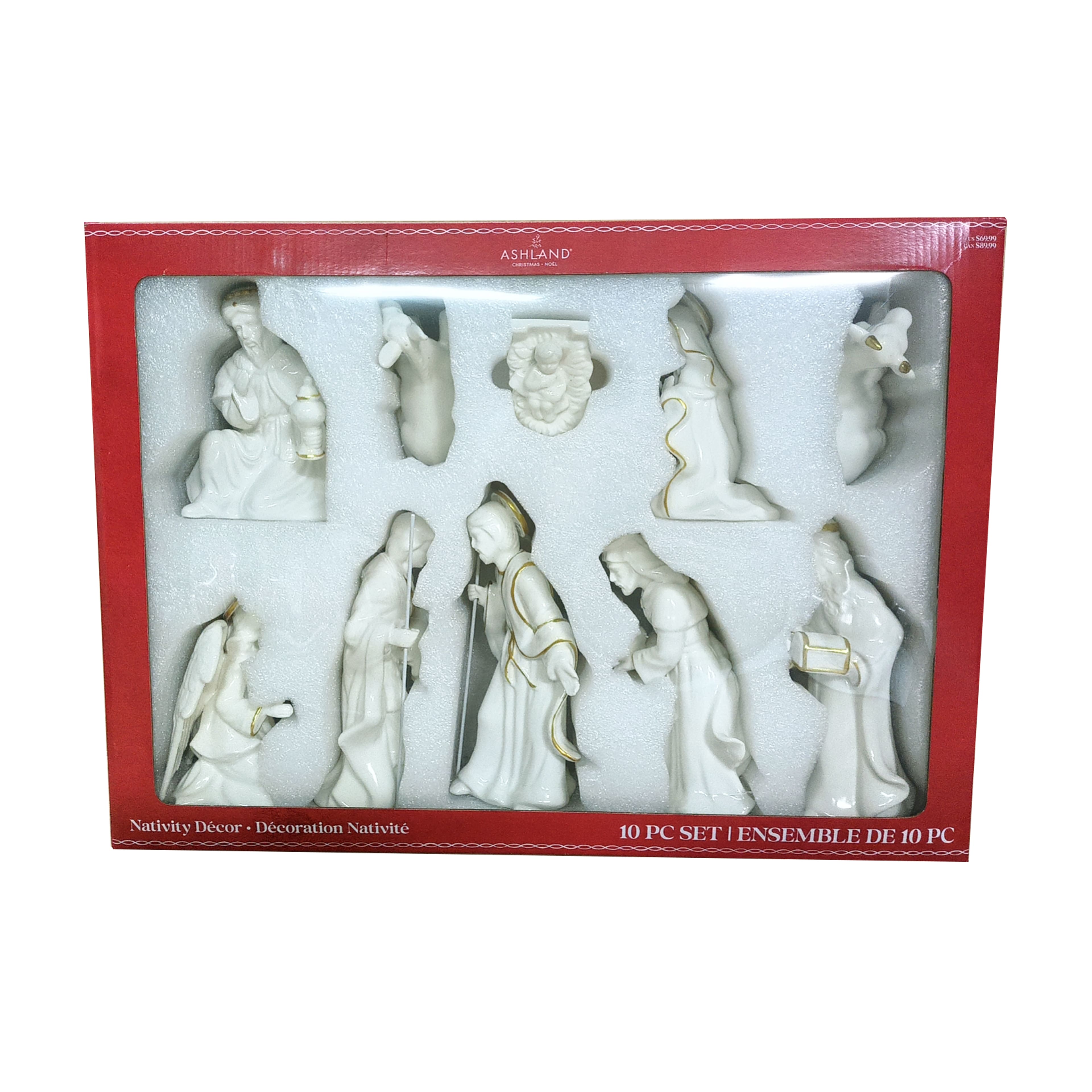 White Ceramic Nativity Scene D&#xE9;cor Set by Ashland&#xAE;