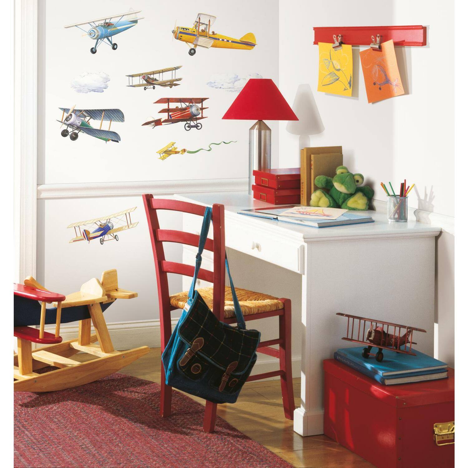 RoomMates Vintage Planes Peel &#x26; Stick Wall Decals