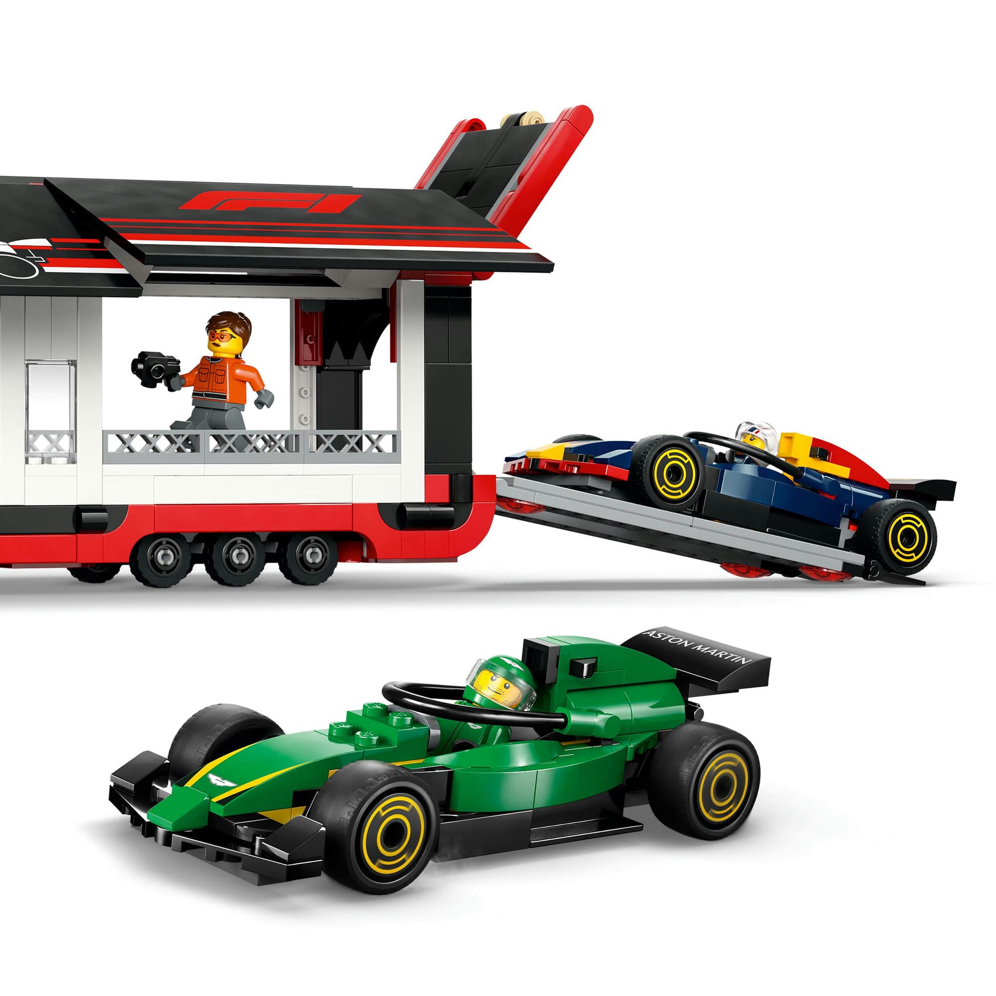 LEGO&#xAE; City F1&#xAE; Truck with RB20 &#x26; AMR24 F1&#xAE; Cars Toy Racing Transporter Set