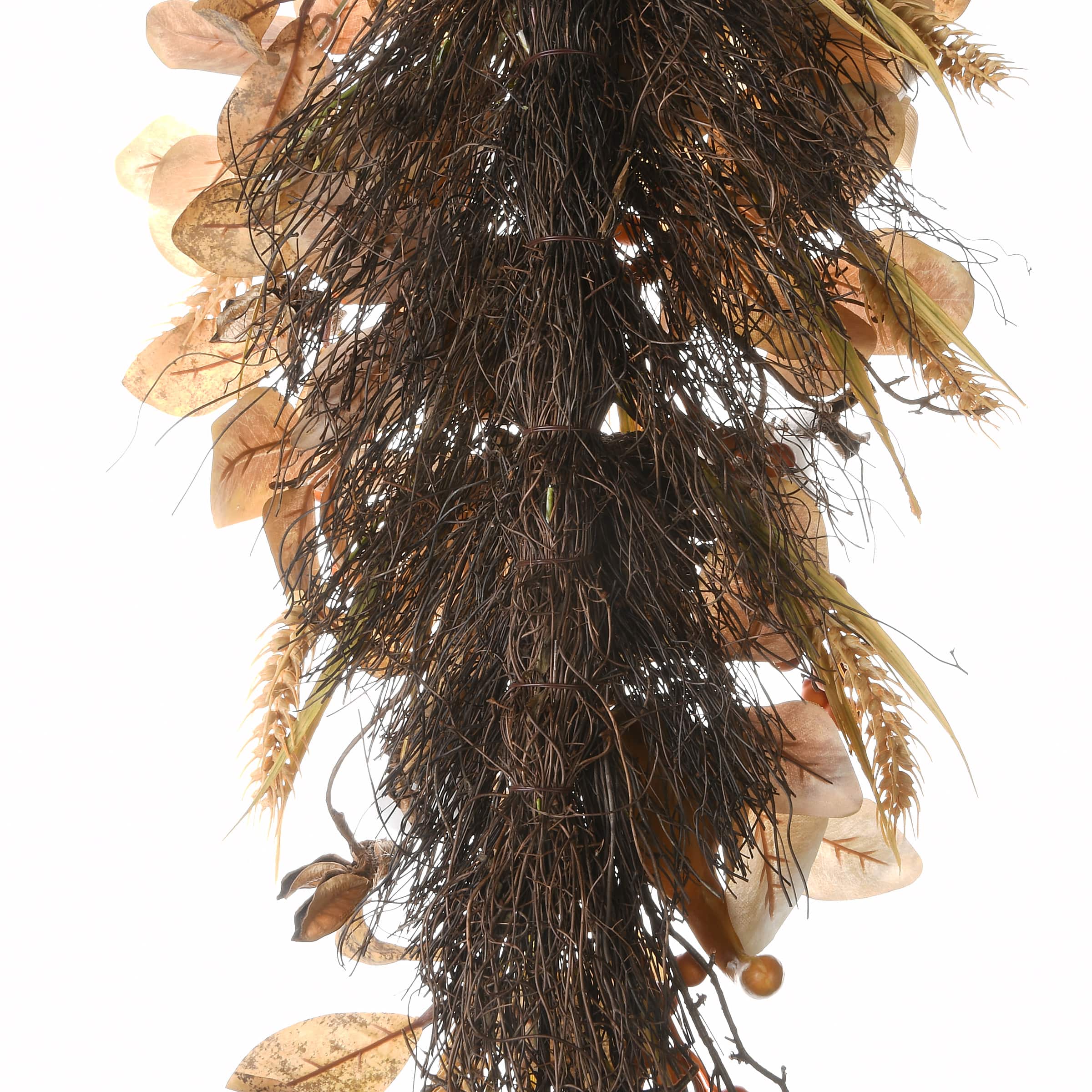 30" Autumn Pine Nut Teardrop Swag