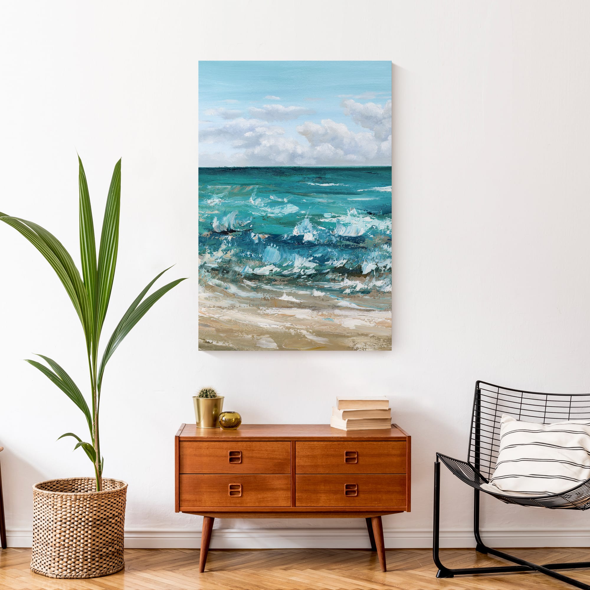 Crashing Waves 24" x 36" Canvas Wall Art