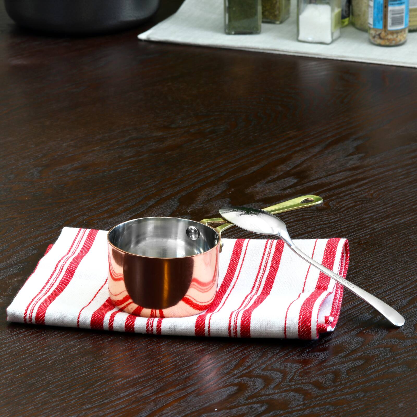 Gibson Rembrandt 3.3'' Copper Plated Mini Sauce Pan