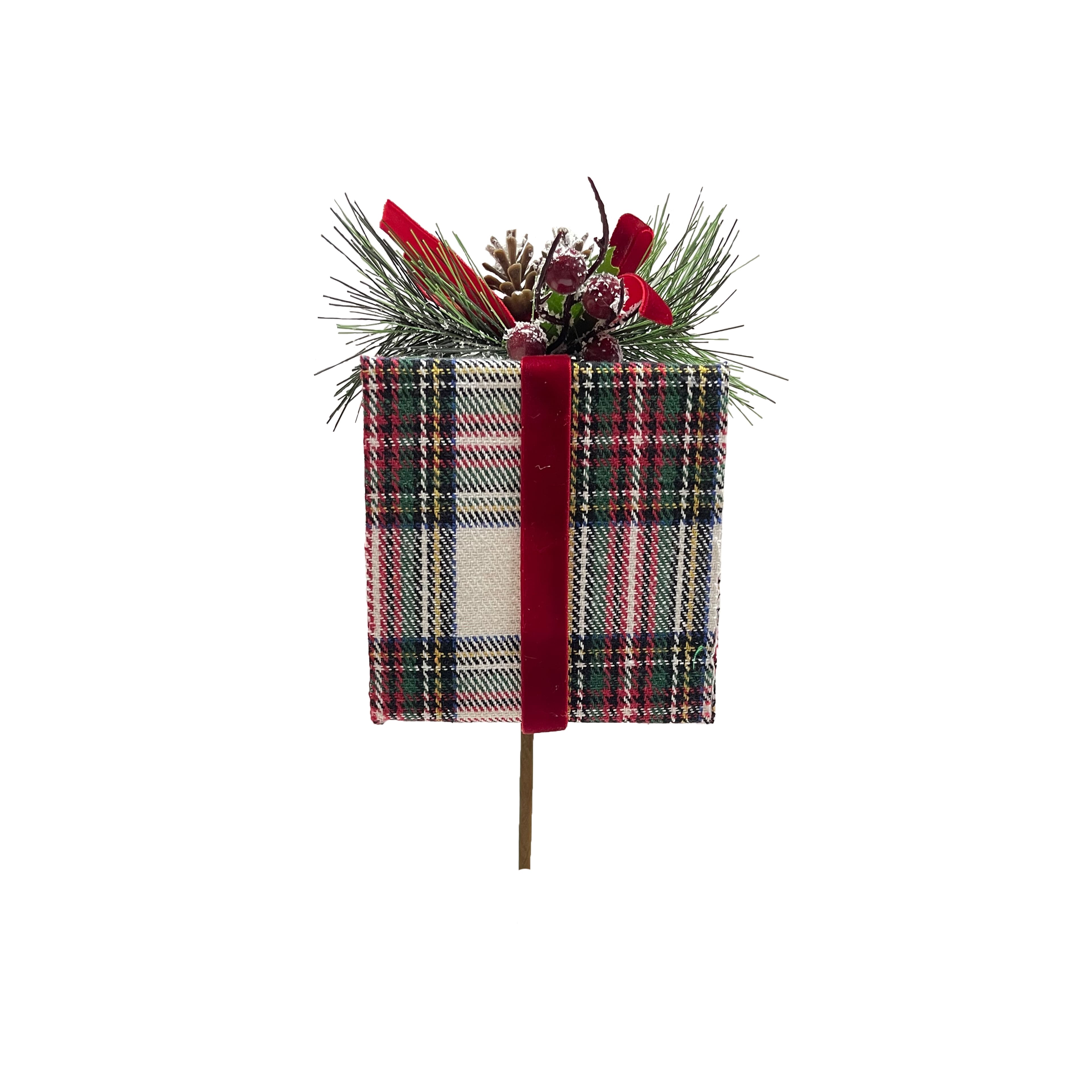 24&#x22; Plaid Gift Box Stem by Ashland&#xAE;