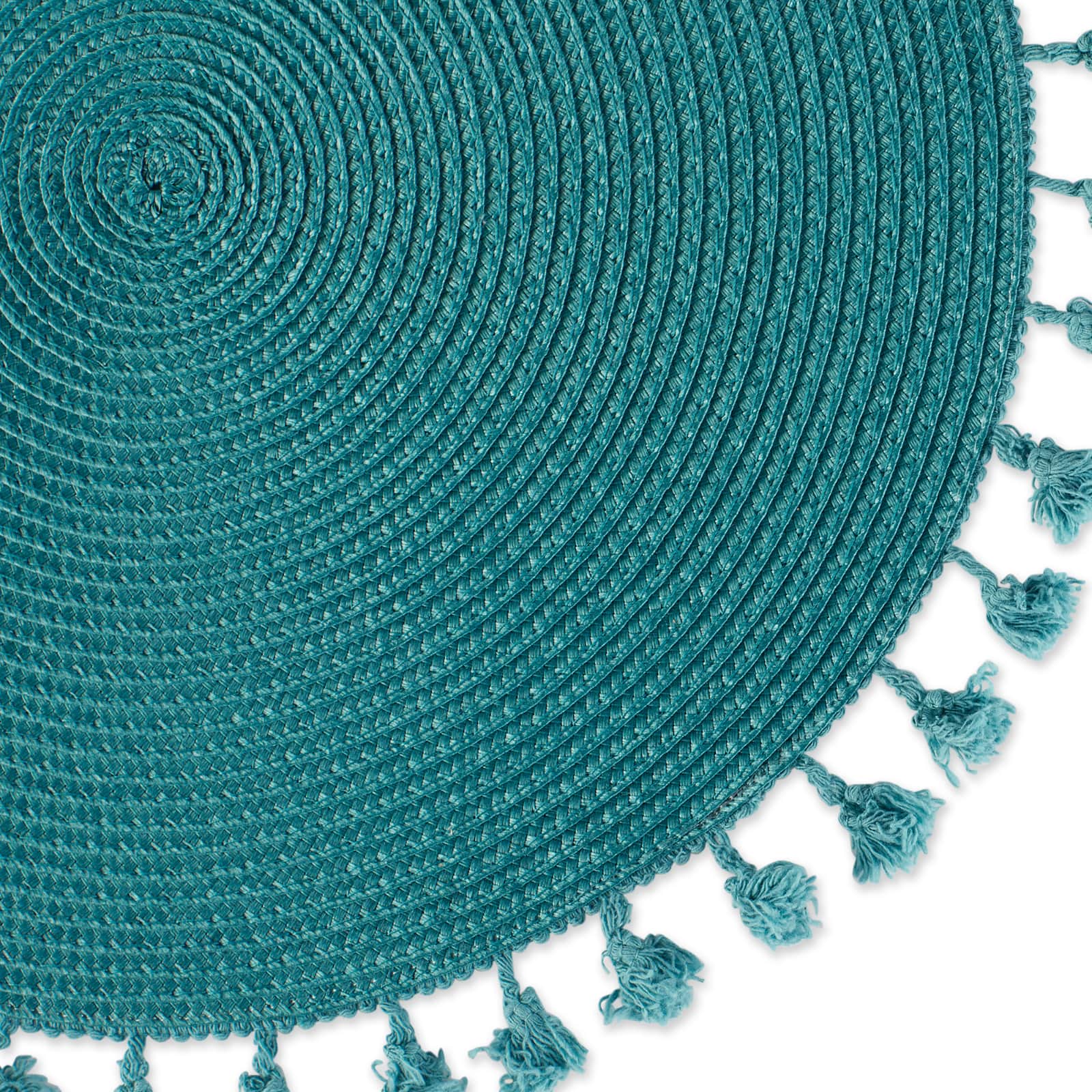 DII&#xAE; Tassel Fringe Woven Round Placemats, 6ct.