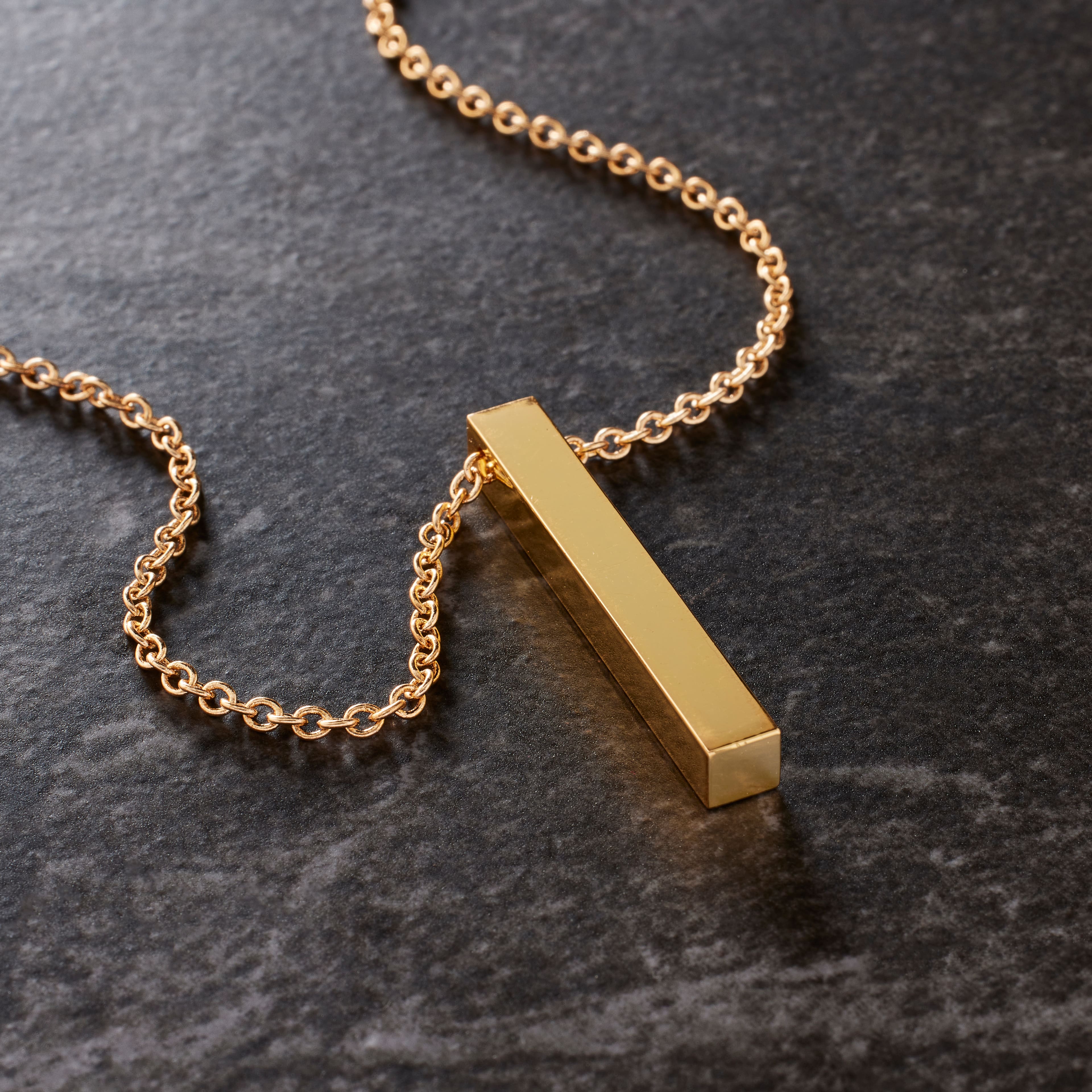 Gold Metal Bar Pendant by Bead Landing&#x2122;