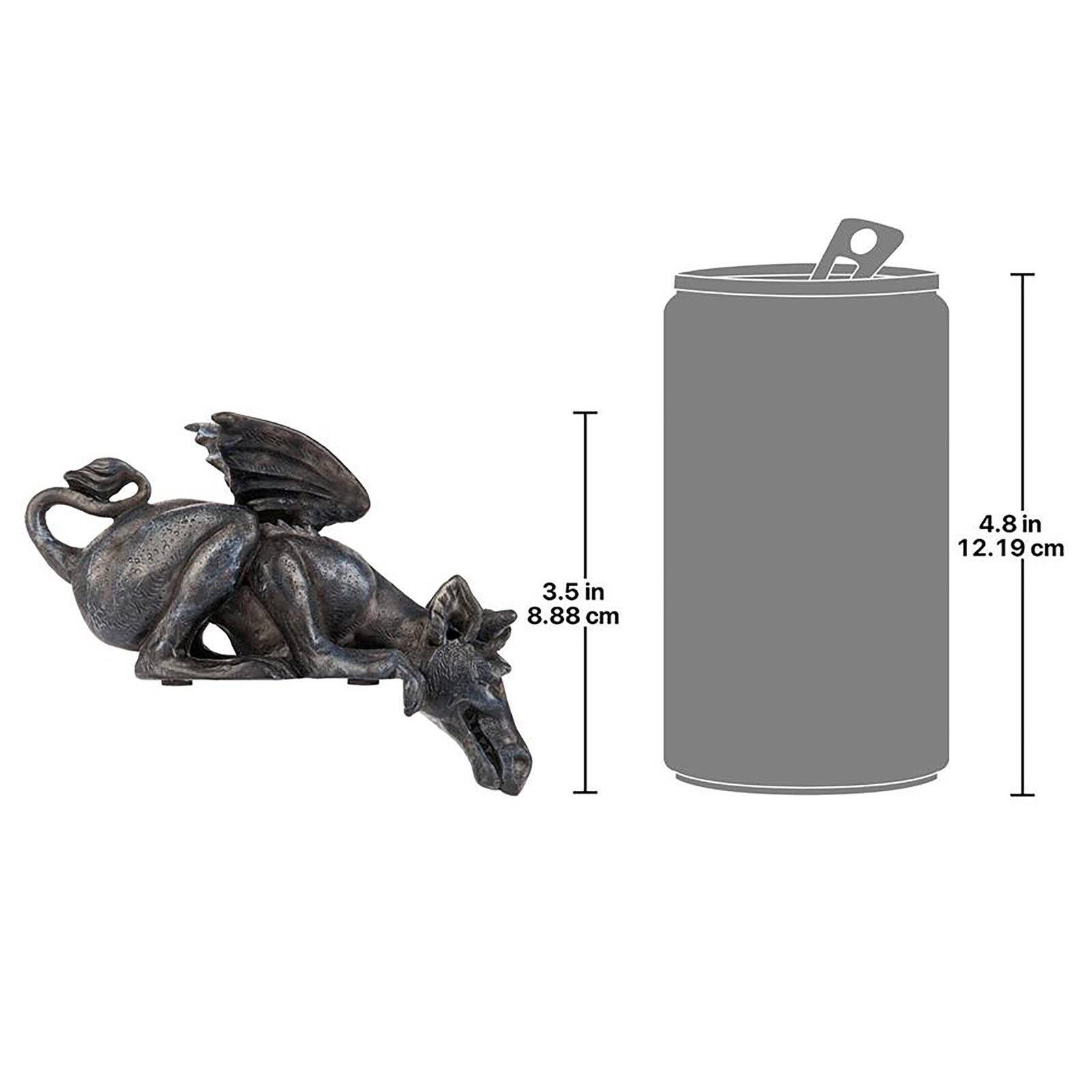 Design Toscano 3.5"  the Chagrined Sitting Dragon Sculpture