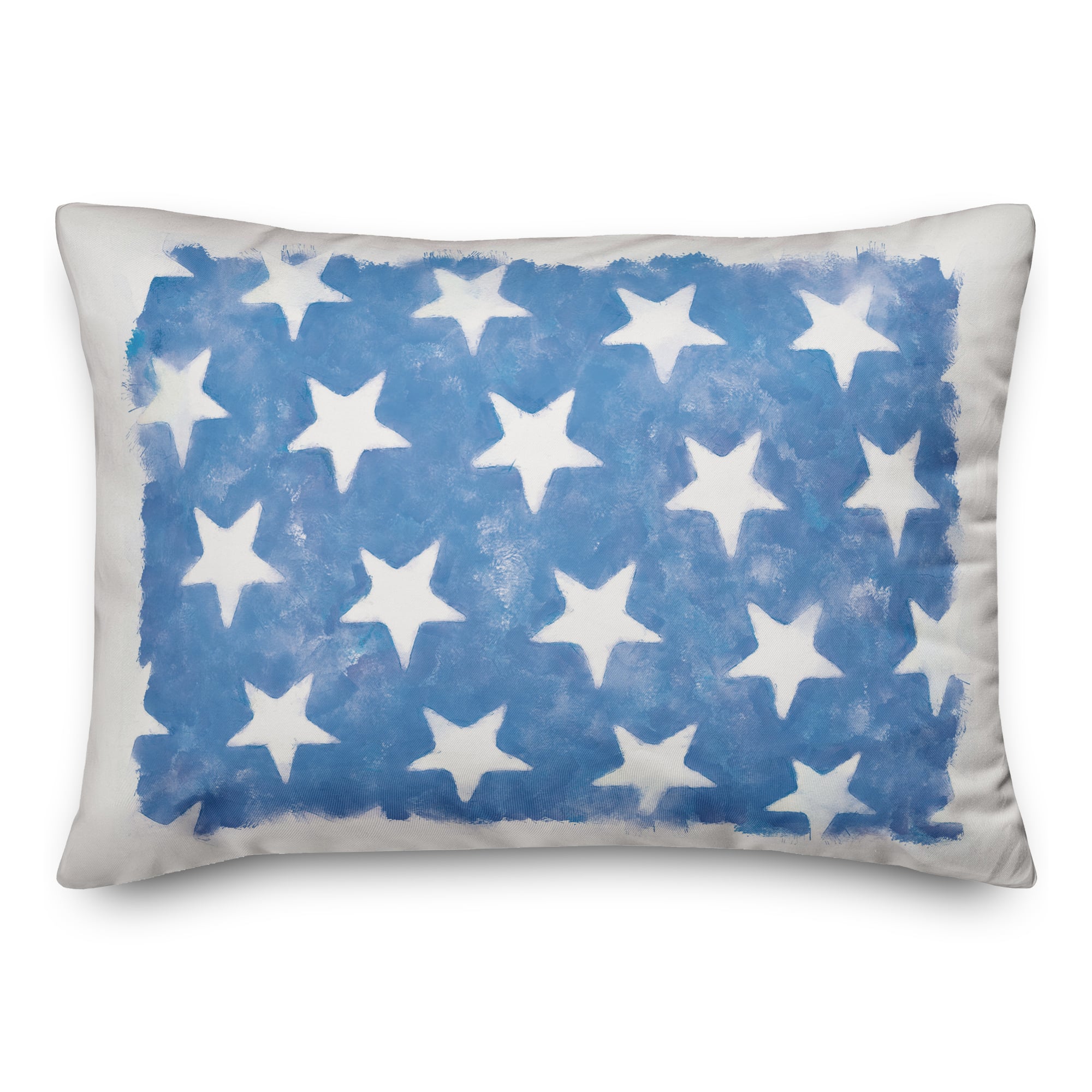 Blue Stars Throw Pillow