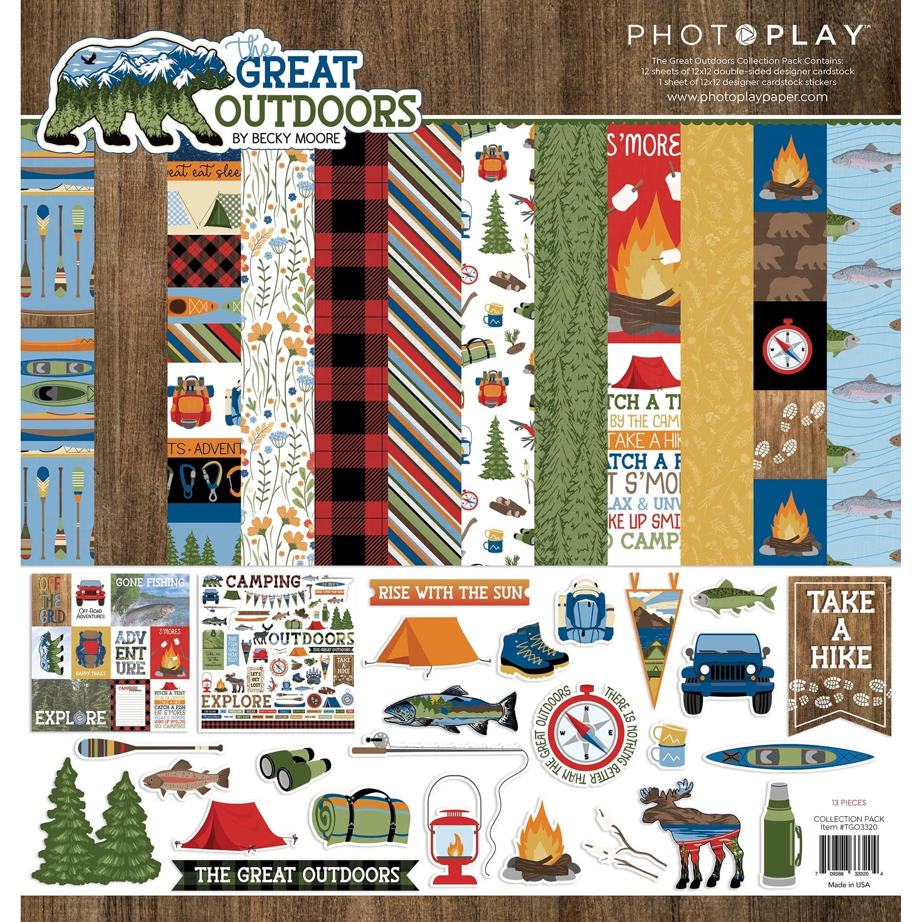PhotoPlay Collection Pack 12&#x22; x 12&#x22;, The Great Outdoors