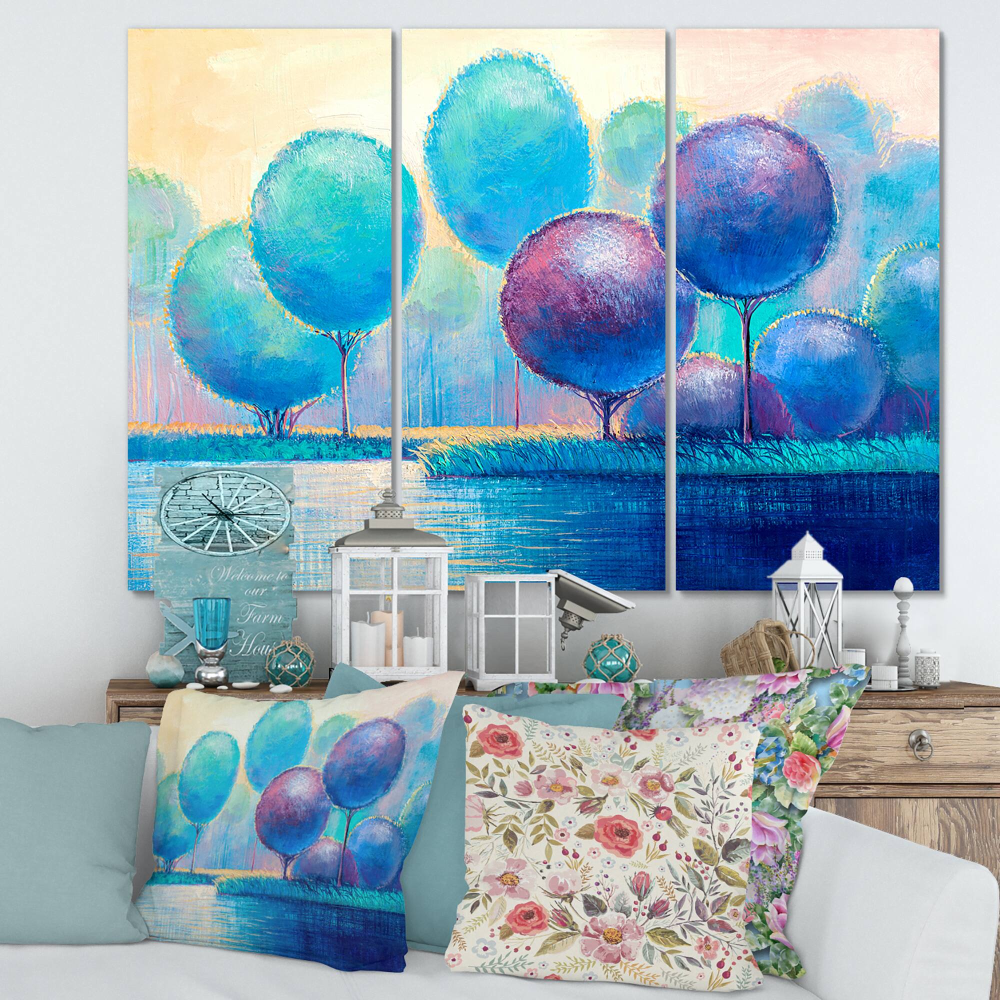 Designart - Colourful Ornamental Trees V