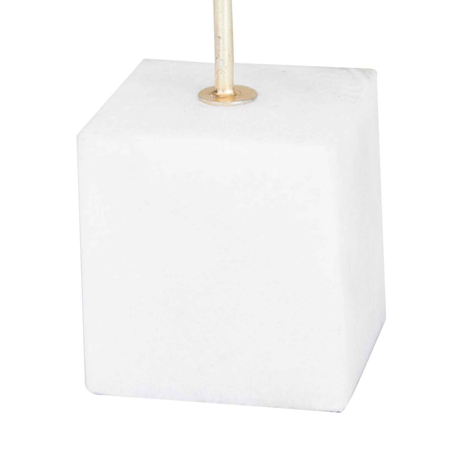 CosmoLiving by Cosmopolitan Gold Marble Contemporary Sculpture, 22" x 9" x 9"