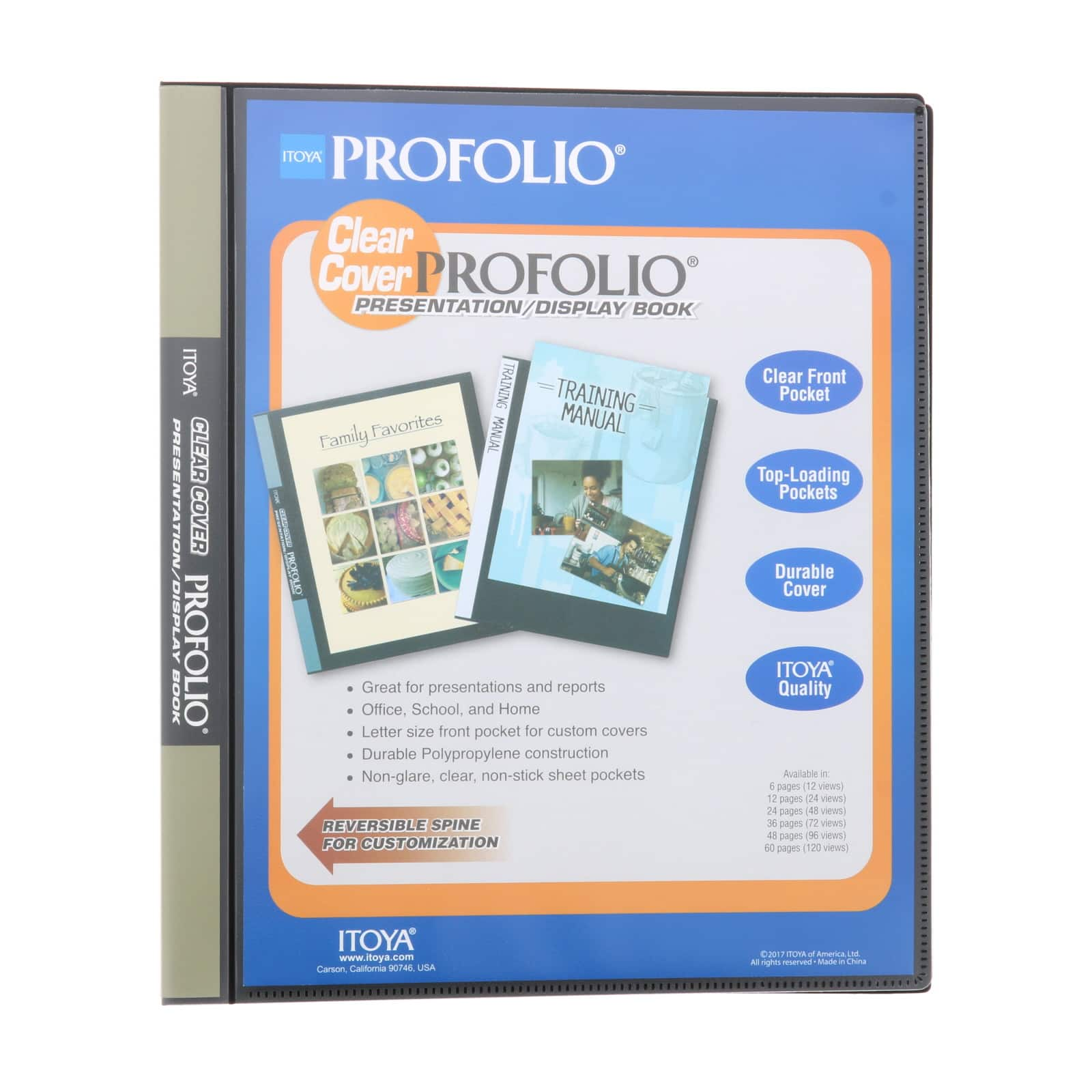 12 Pack: Itoya&#xAE; 12 Page Clear Cover Profolio&#xAE;