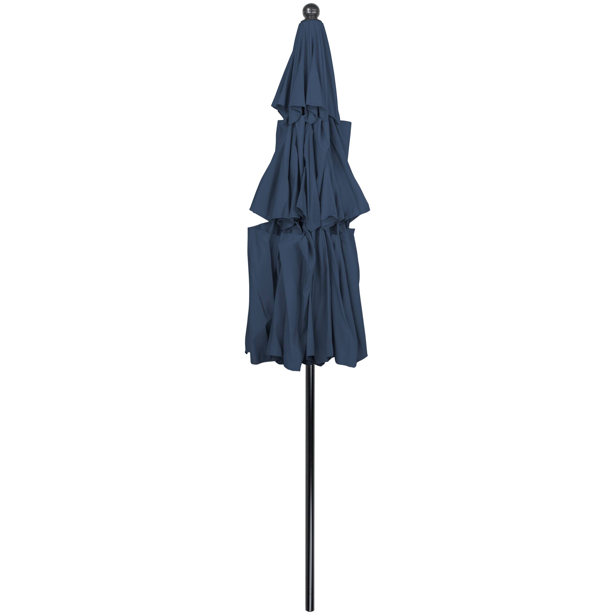9.75ft. Outdoor Patio Market Umbrella with Hand Crank &#x26; Tilt