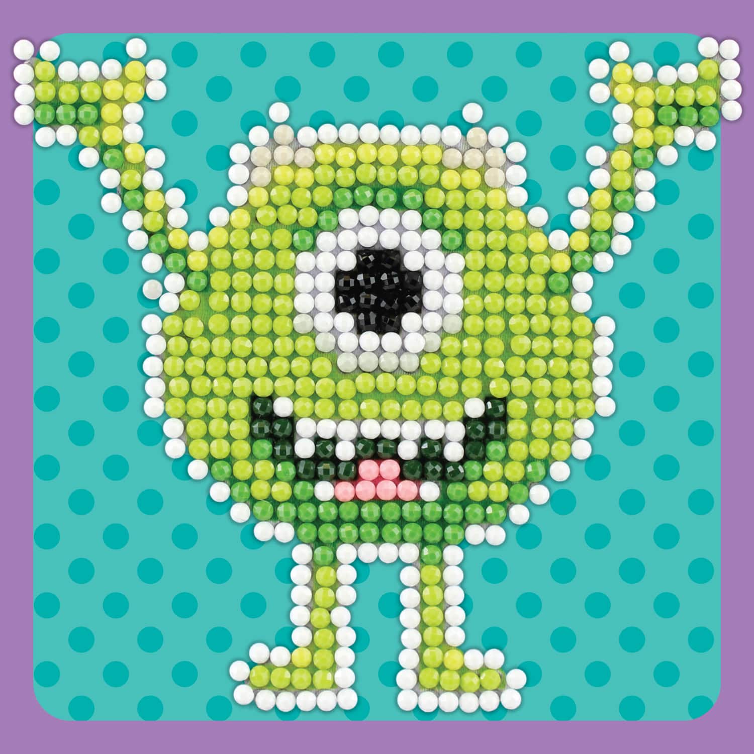 Camelot® Dots Monsters Inc. Mike Wazowski Fun Diamond Painting Kit