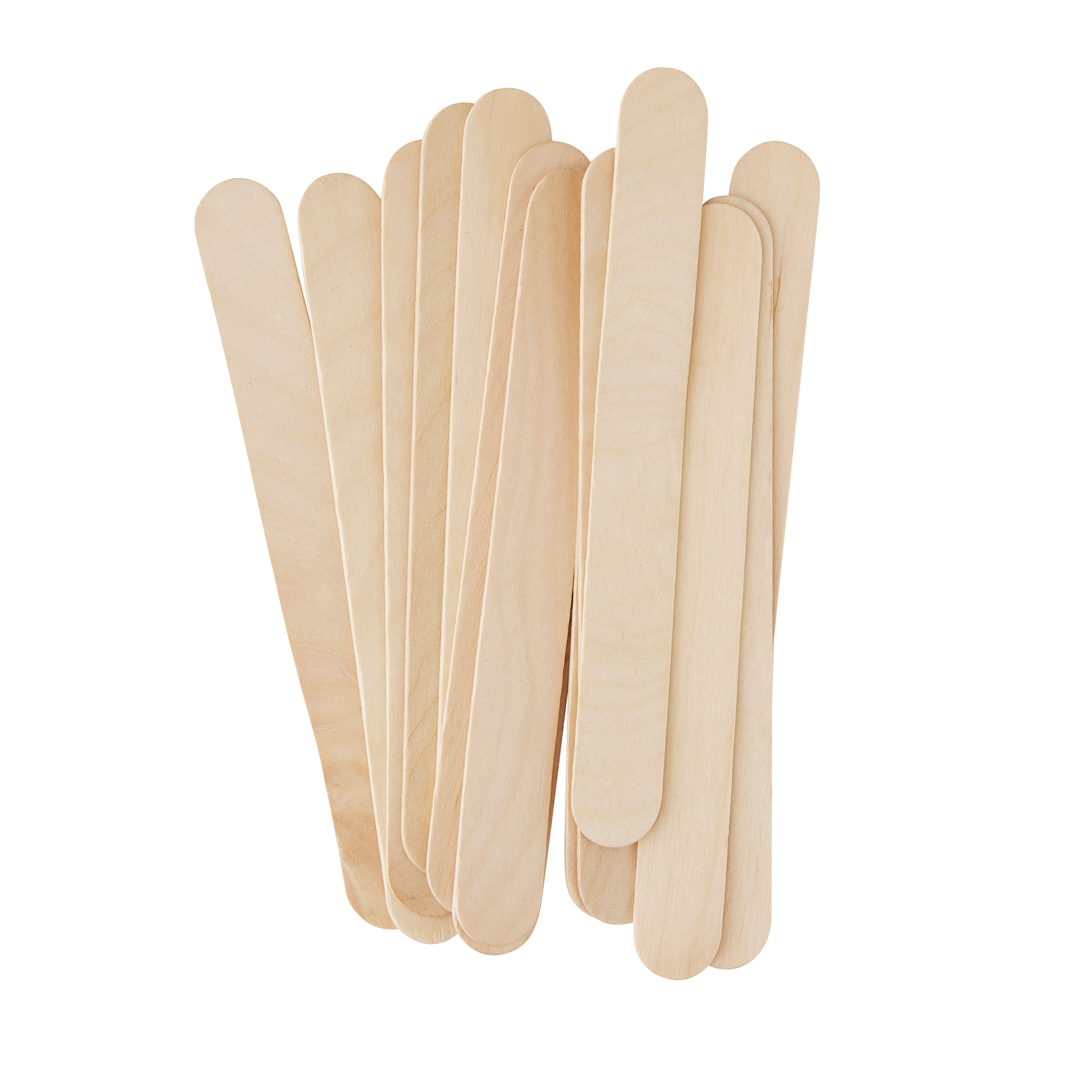 Popsicle Stick Craft Supplies Sticks - Premium Quality 200pcs Assorted Size  - Jumbo Craft Wax - Bulk Popsicle Mixed Sizes Assorted Multi Mini Large