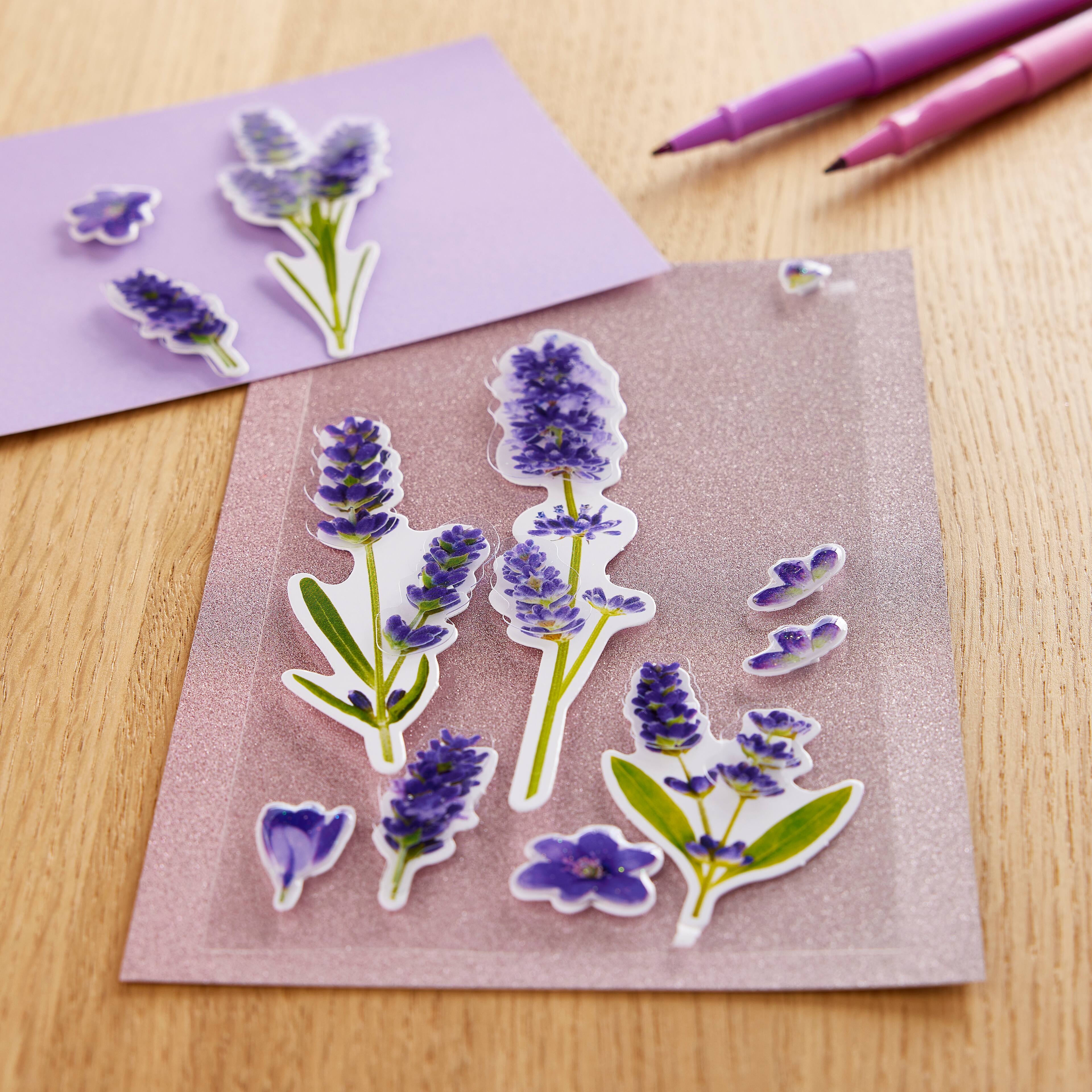 12 Pack: Lavender Dimensional Stickers by Recollections&#x2122;