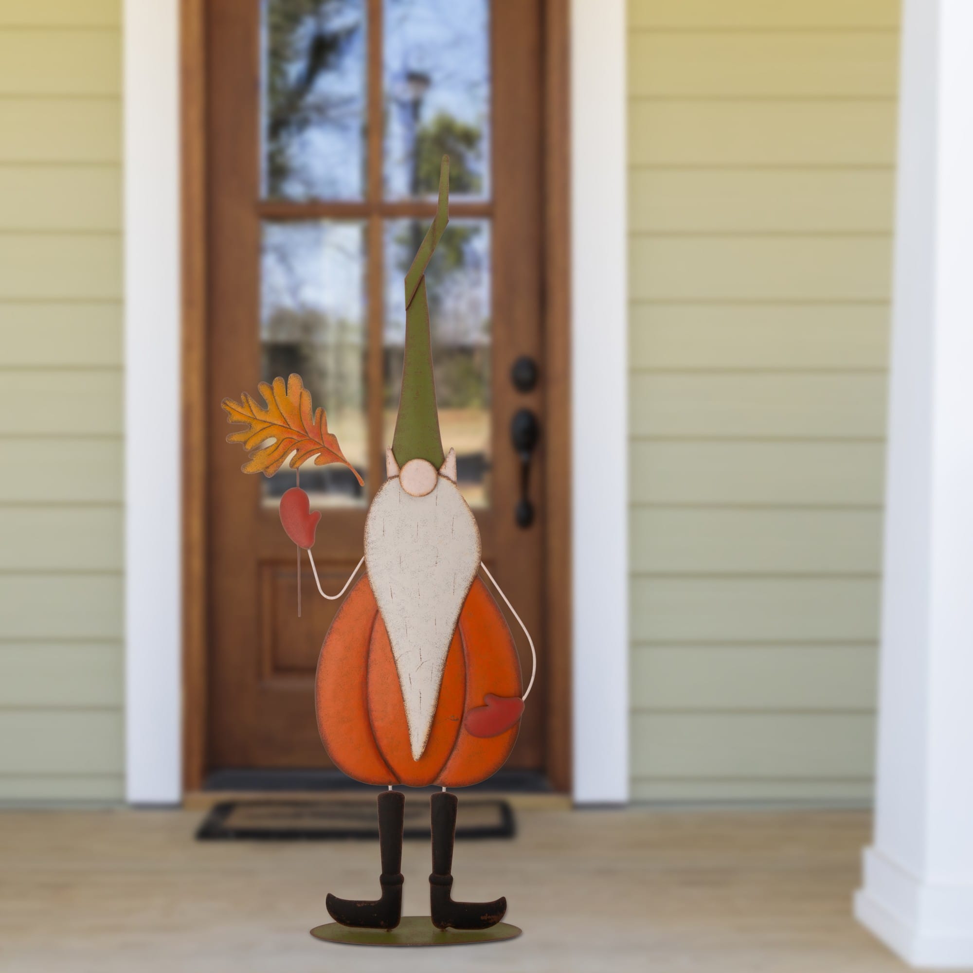 48" GlitzHome® Metal Gnome Standing Décor