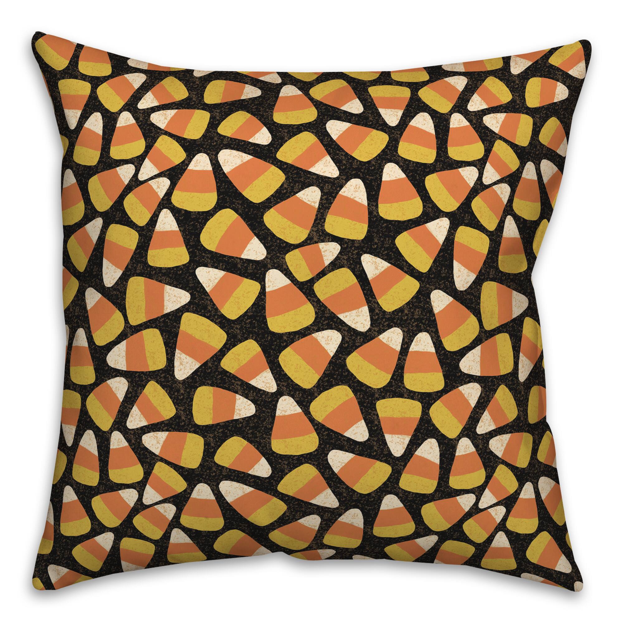 Candy Corn Pattern Throw Pillow | Michaels