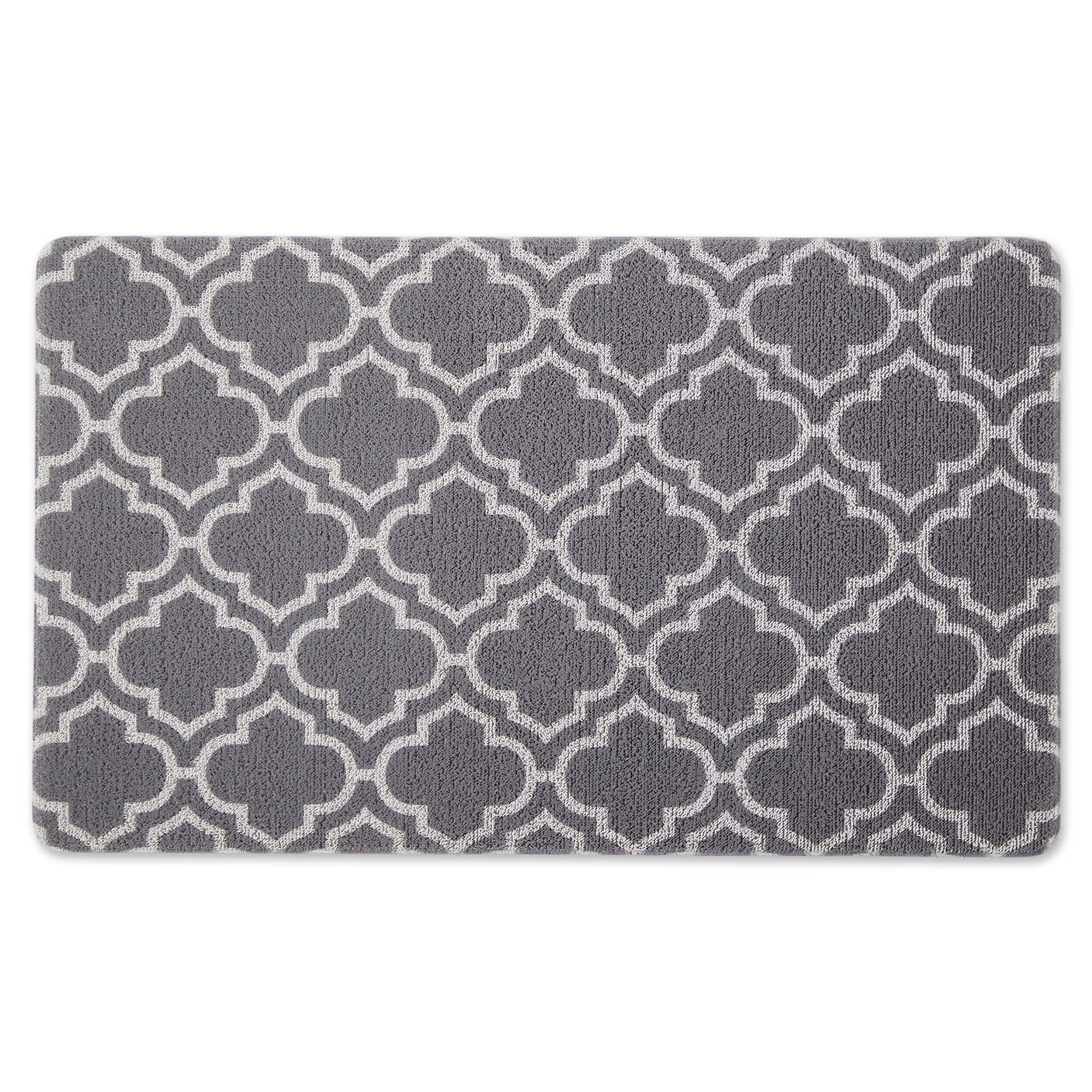 DII&#xAE; Gray Lattice Tufted Mat