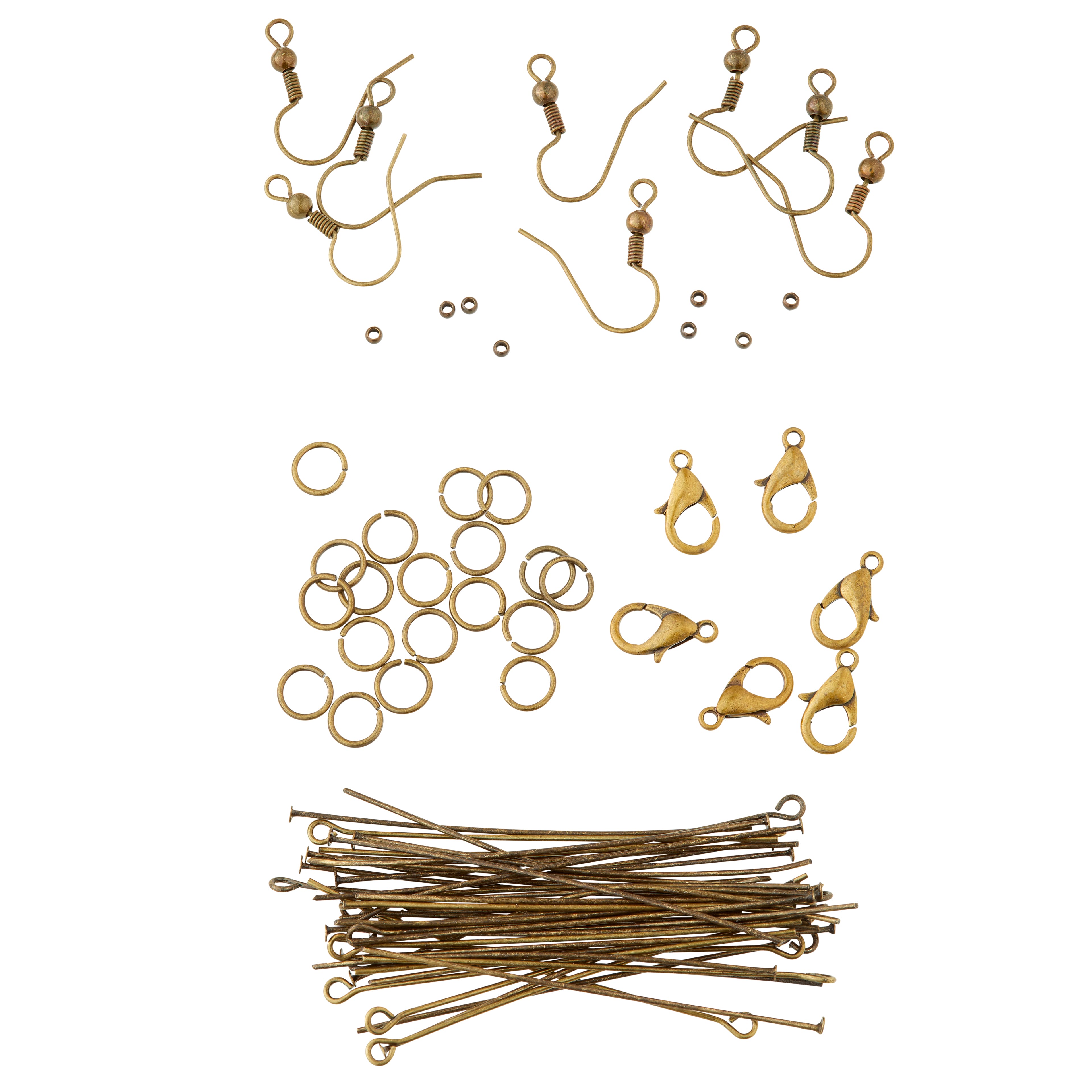 12 Packs: 100 ct. (1,200 total) Oxidized Gold Findings by Bead Landing™